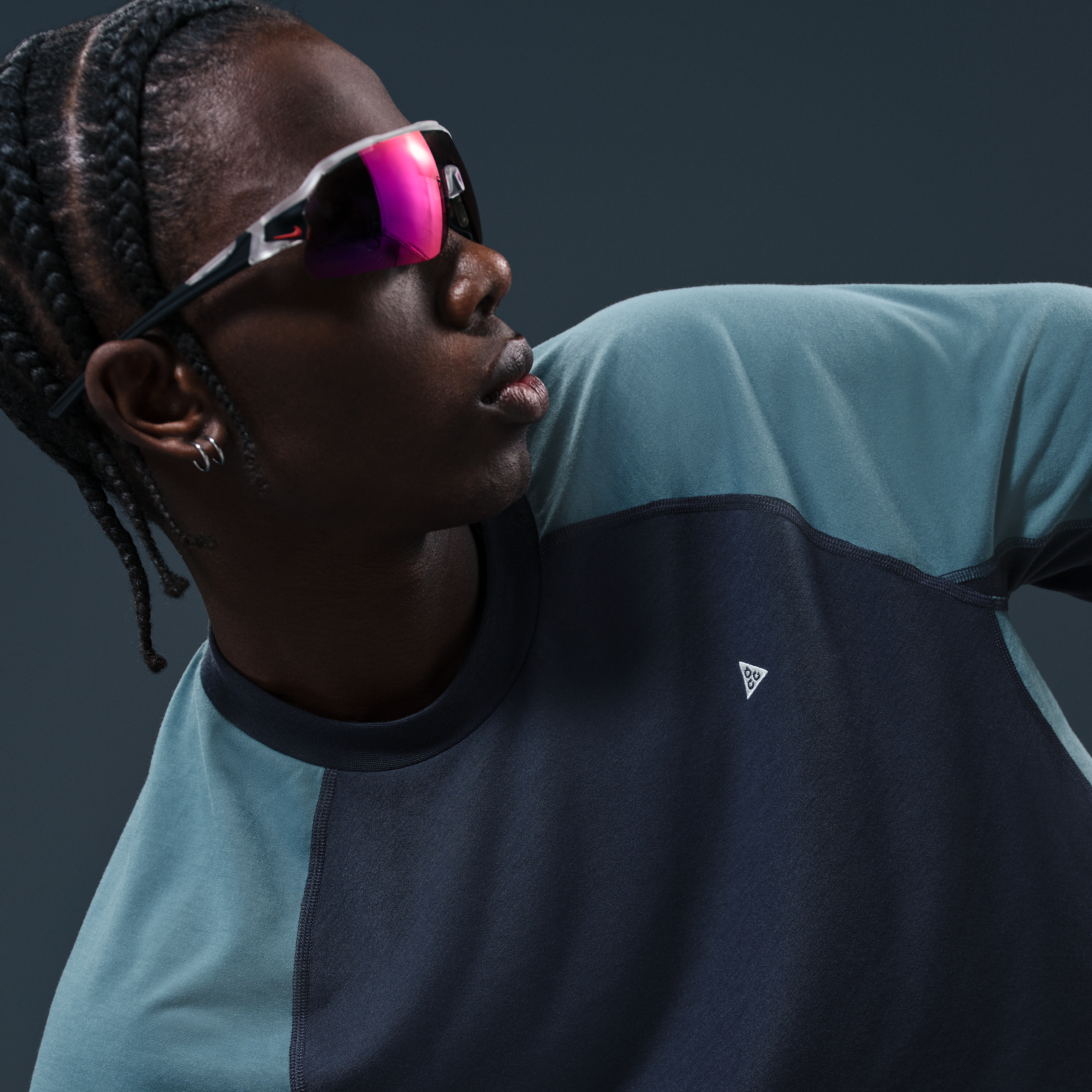 ナイキACG Goat Rocks Dri-FIT ADV UV セットアップ Nike ACG 'Goat Rocks' Men's Dri-FIT ADV UV Short-Sleeve Top - Blue