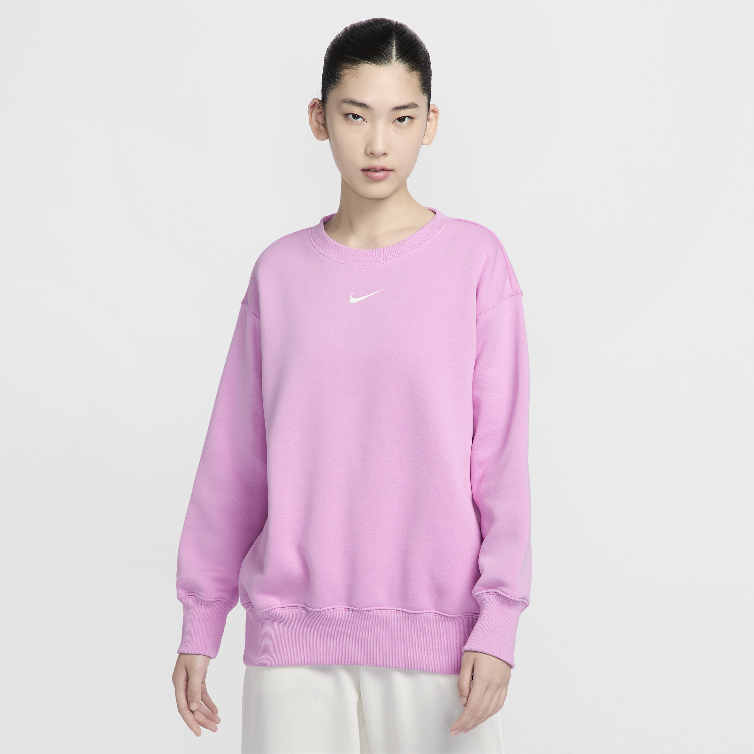 【ナイキ(NIKE)公式ストア】ナイキ スポーツウェア フェニックス フリース ウィメンズ オーバーサイズド クルーネック スウェットシャツ DQ5734-632 ピンク 【ナイキ(NIKE)公式ストア】ナイキ スポーツウェア フェニックス フリース ウィメンズ オーバーサイズド クルーネック スウェットシャツ DQ5734-632 ピンク