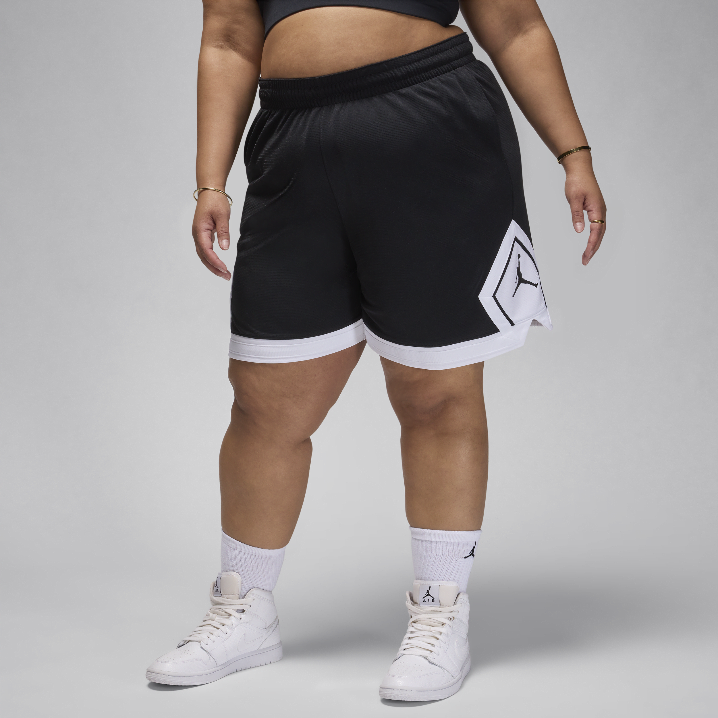 Jordan Sport-Diamond-shorts (plus size) til kvinder - sort