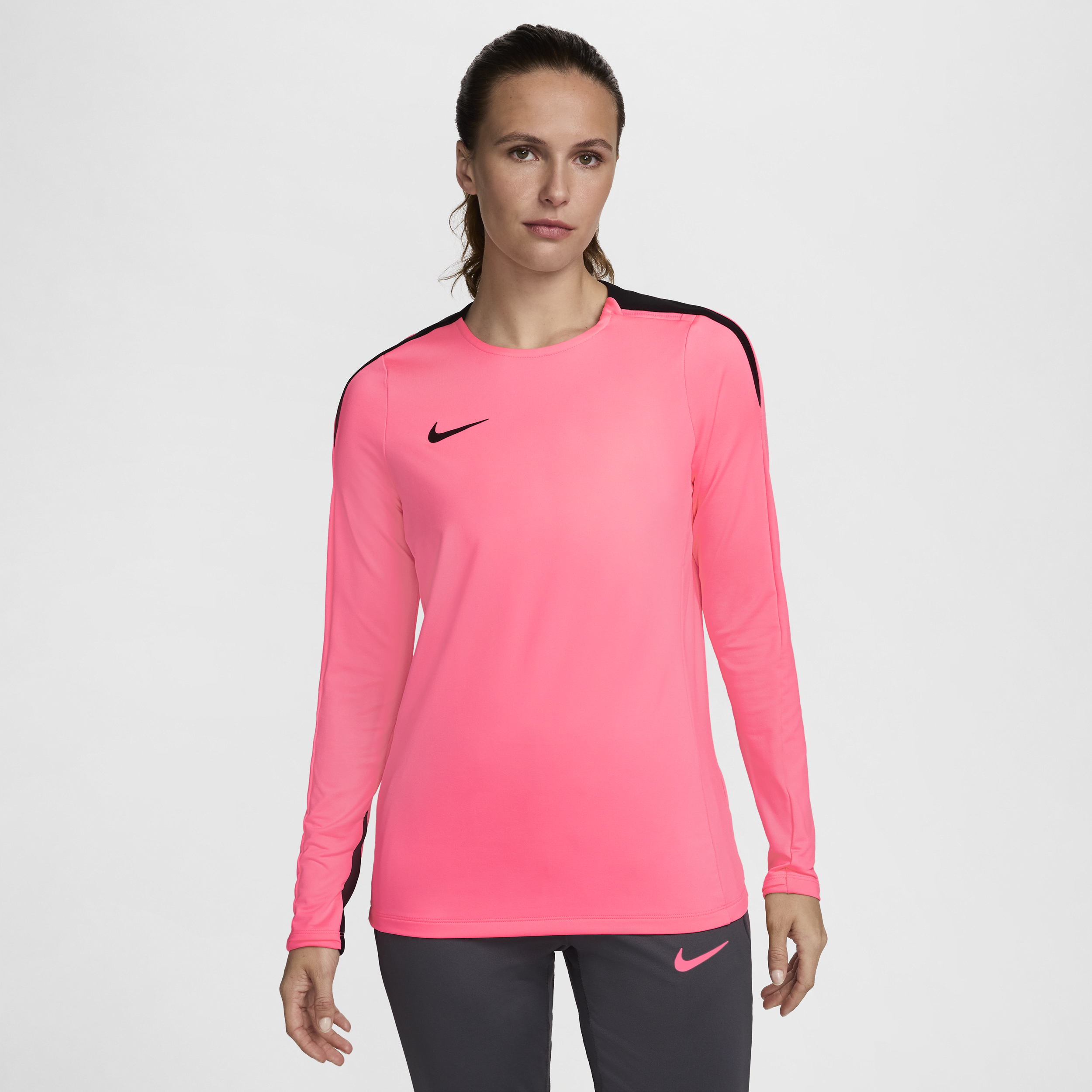 Strike Nike Dri-FIT-fodboldtrøje med rund hals til kvinder - Pink