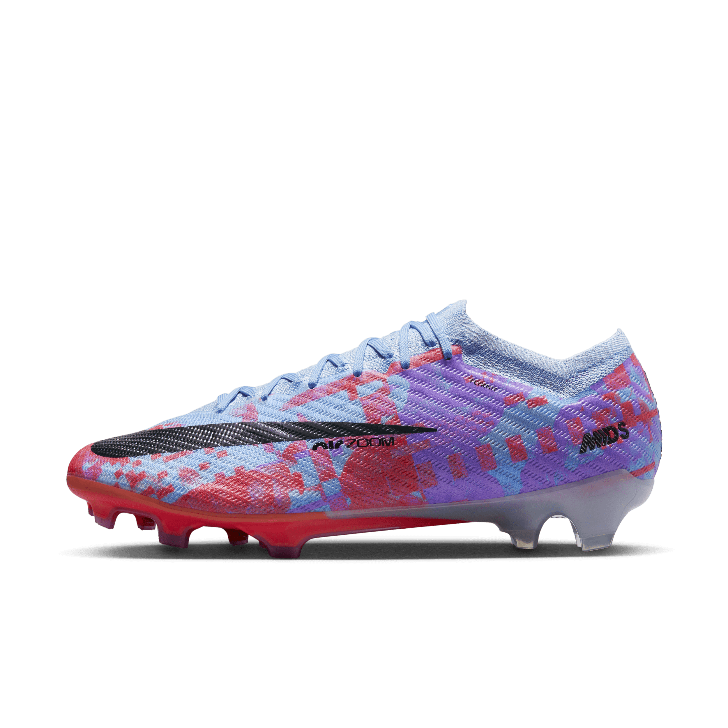 Pink and shop blue football boots