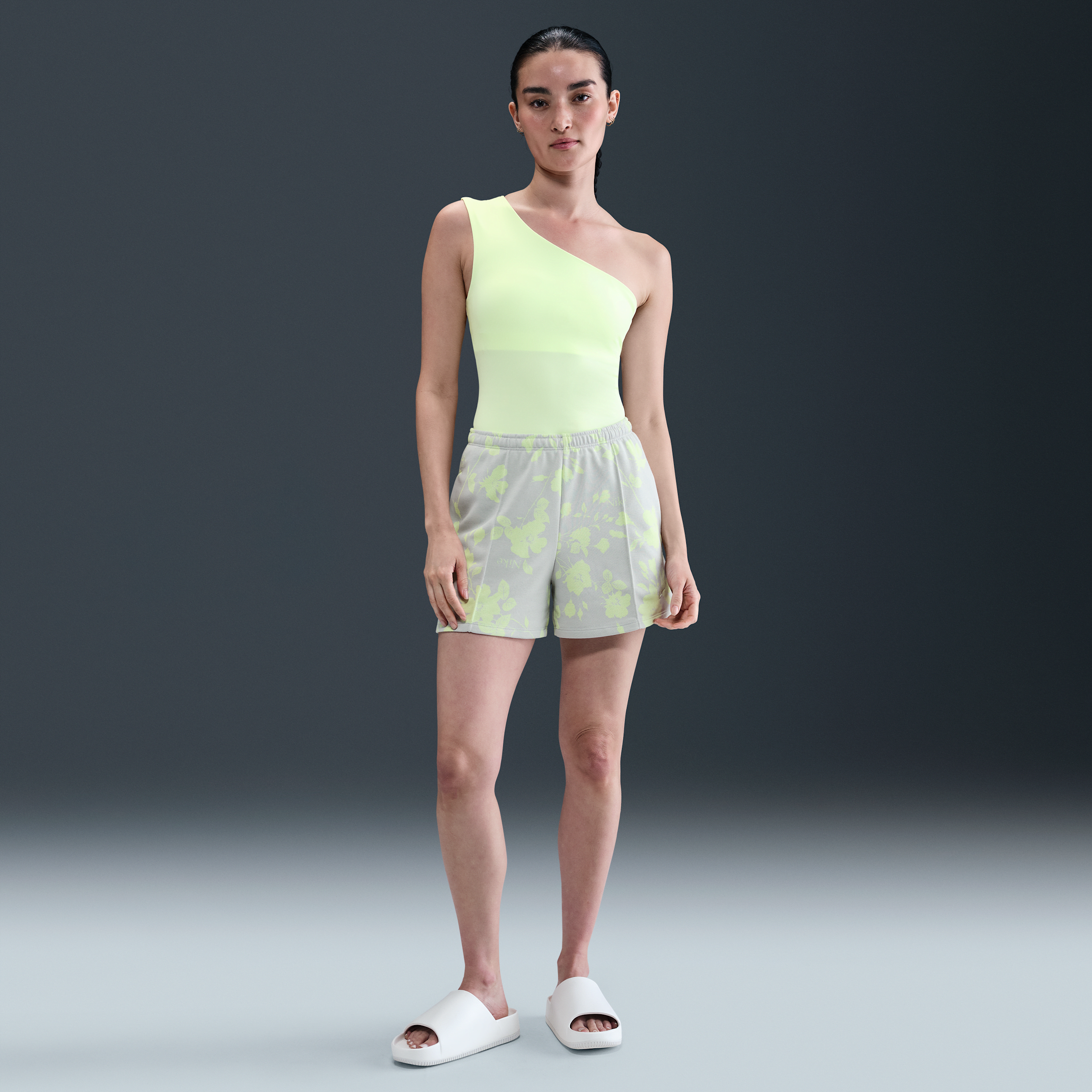 【ナイキ(NIKE)公式ストア】ナイキ スポーツウェア チル テリー ウィメンズ ミッドライズ フレンチテリー プリント ショートパンツ HQ5705-034 グレー 【ナイキ(NIKE)公式ストア】ナイキ スポーツウェア チル テリー ウィメンズ ミッドライズ フレンチテリー プリント ショートパンツ HQ5705-034 グレー