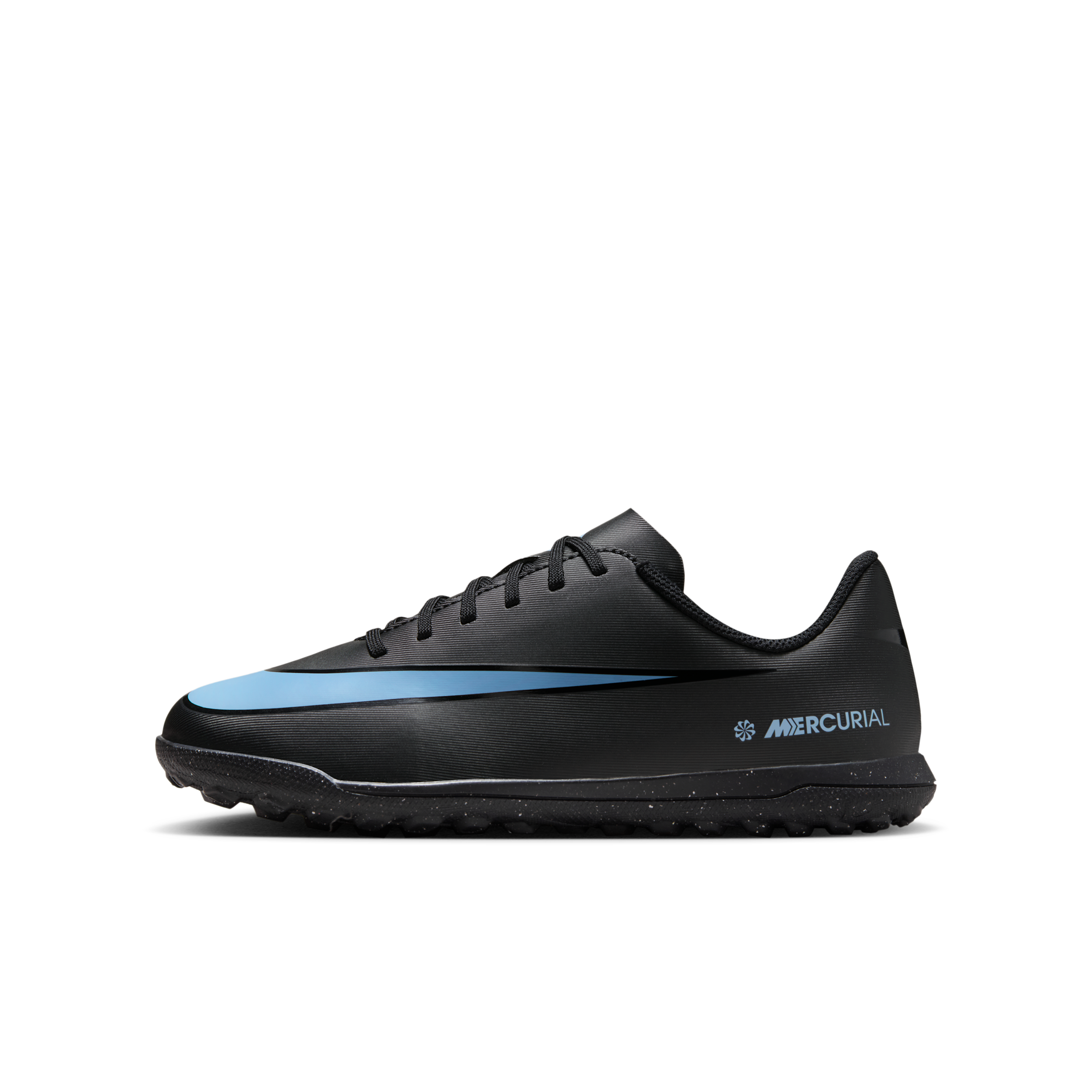 Nike Jr. Mercurial Vapor 16 Club Zapatillas de fútbol de perfil bajo para moqueta - Turf - Niño/a y niño/a pequeño/a - Negro