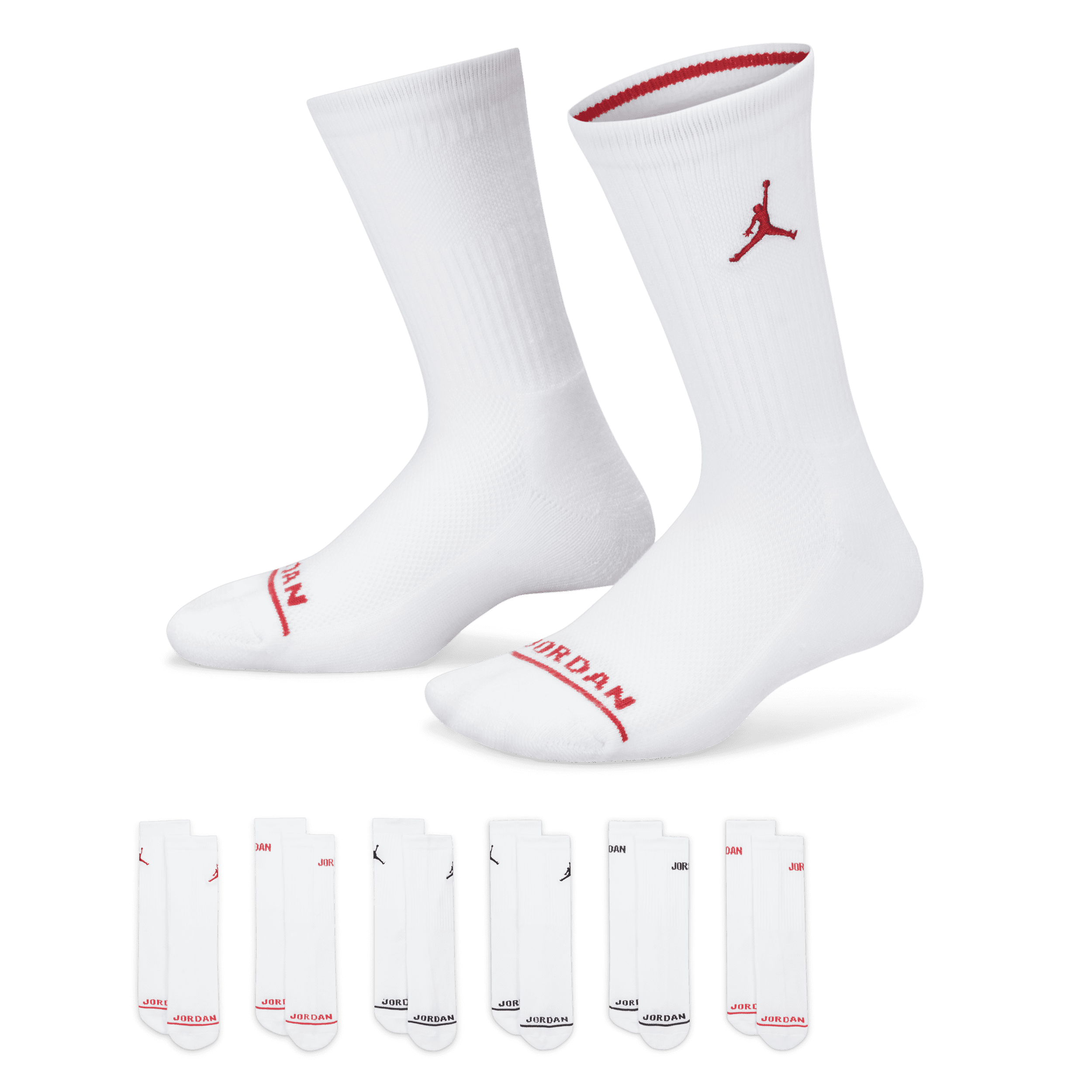 Nike Calze di media lunghezza Jordan – Bambino/a (6 paia) - Bianco