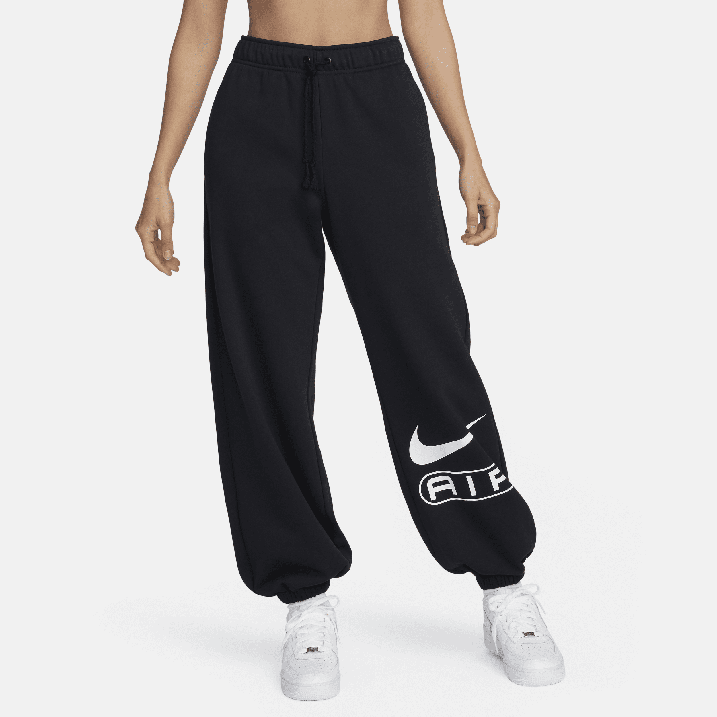 【ナイキ(NIKE)公式ストア】ナイキ エア ウィメンズ ミッドライズ フリース ジョガーパンツ FN1903-010 ブラック 【ナイキ(NIKE)公式ストア】ナイキ エア ウィメンズ ミッドライズ フリース ジョガーパンツ FN1903-010 ブラック