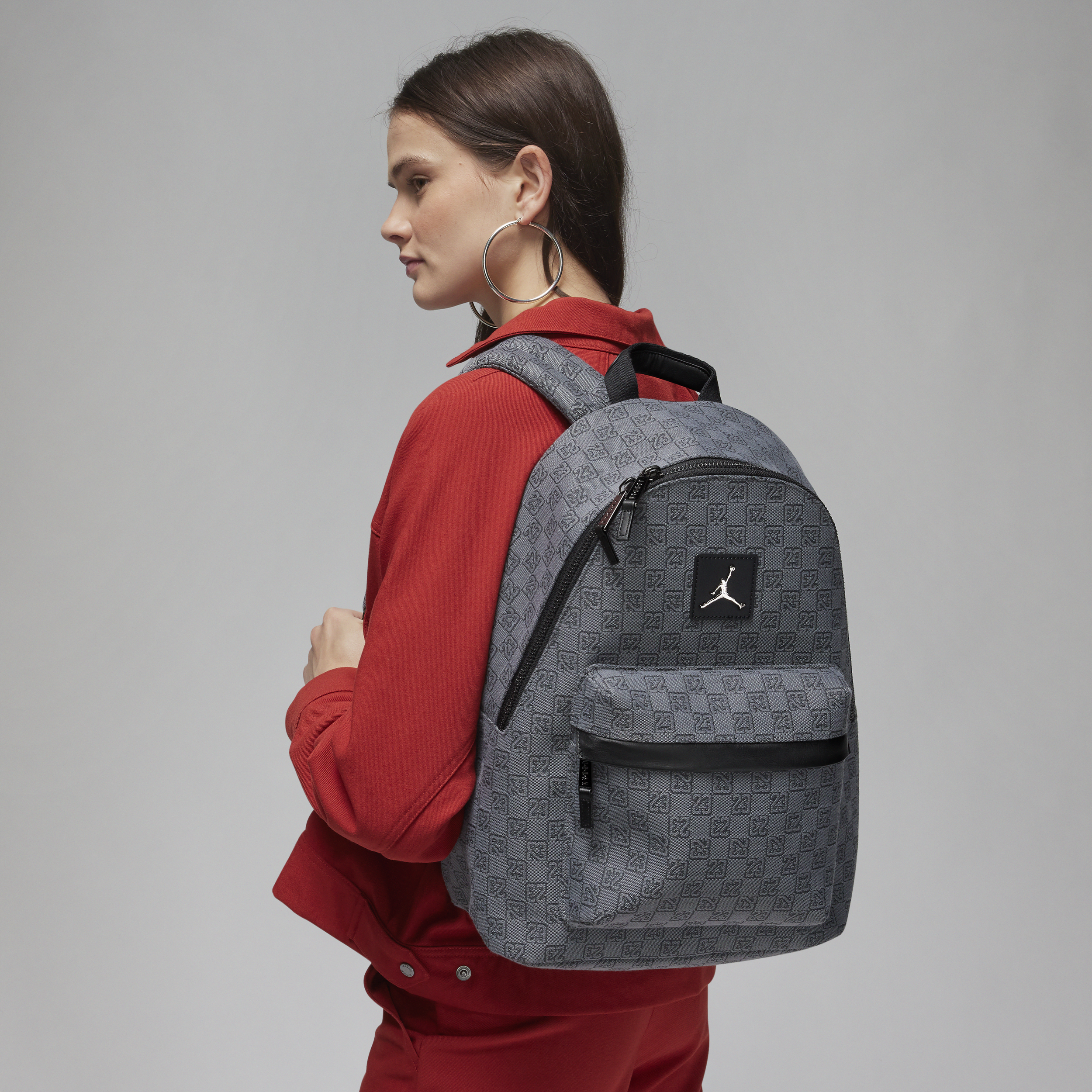 Nike Zaino Jordan Monogram Backpack - Grigio