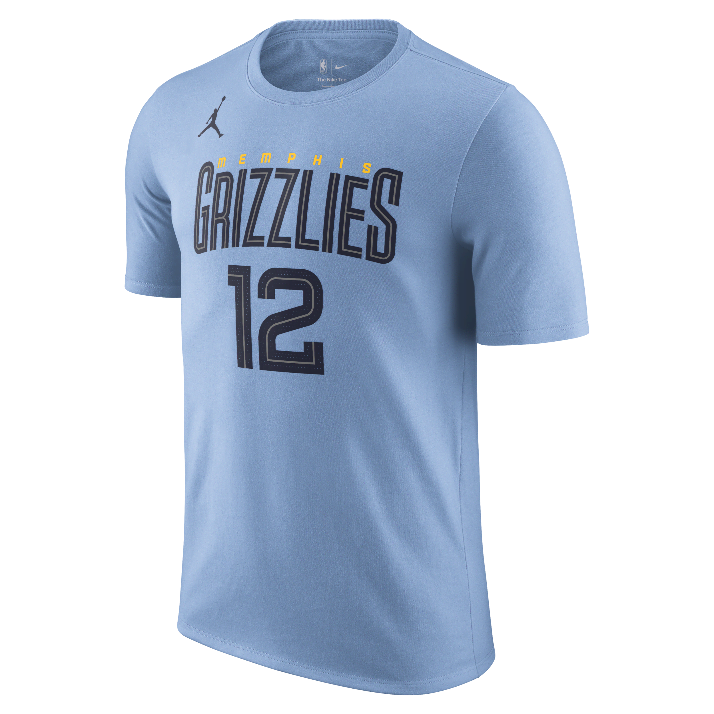 Nike Memphis Grizzlies Statement Edition Jordan NBA-T-shirt til mænd - blå