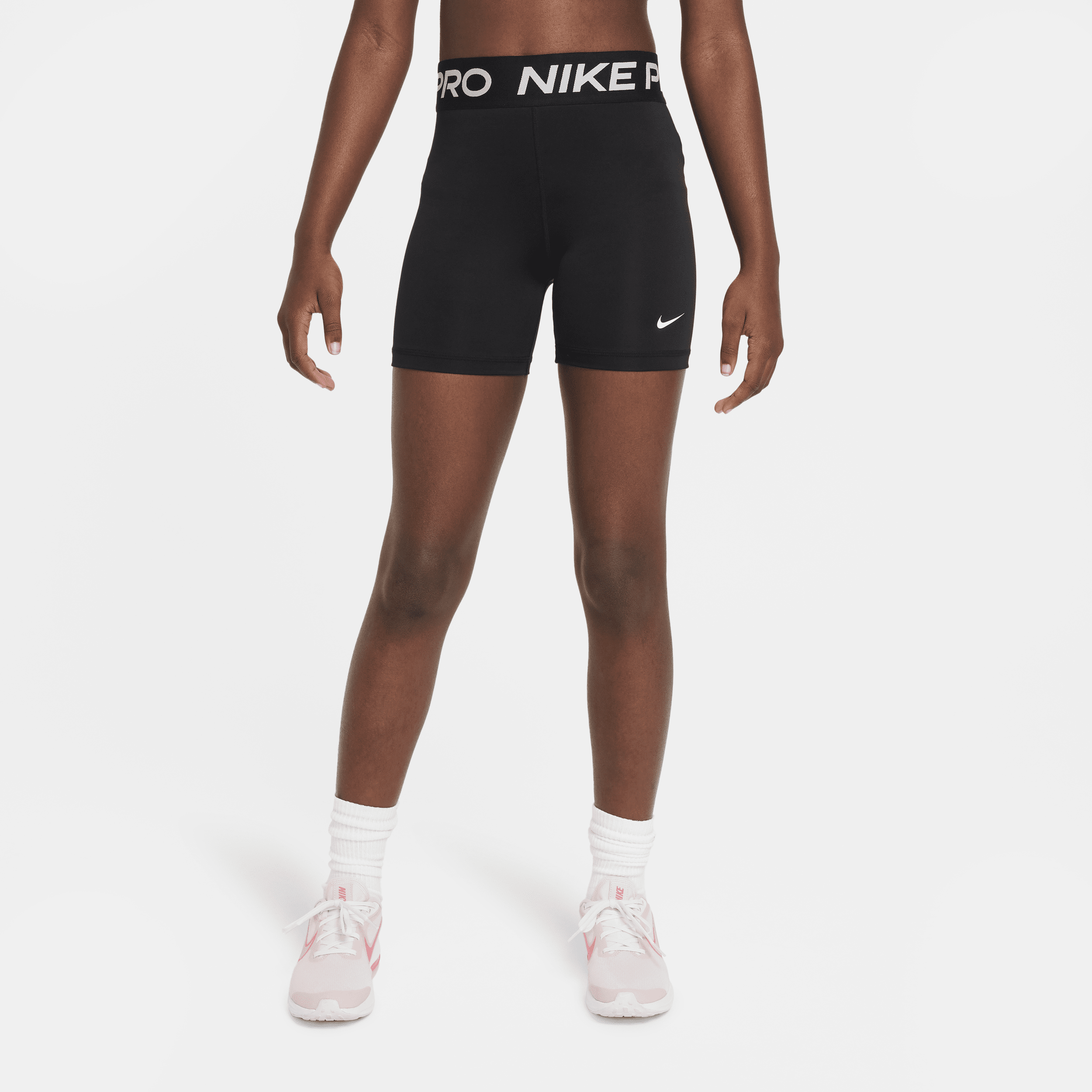 Nike Pro-shorts til større børn (piger) - sort
