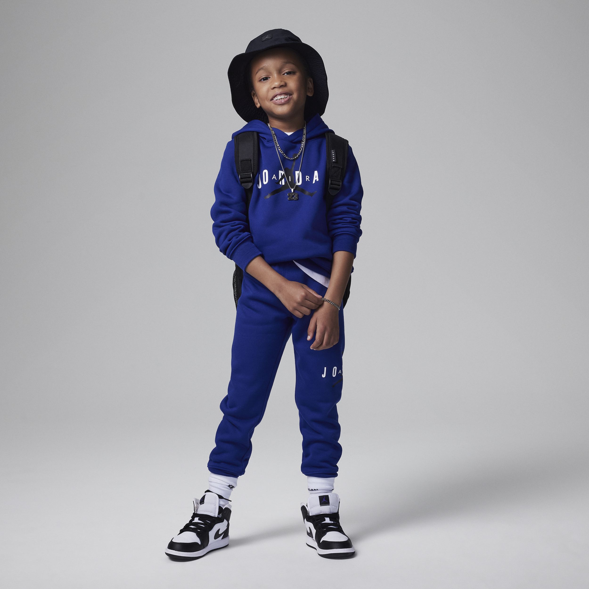 Nike Todelt Jordan Sustainable Pullover Hoodie Set-sæt til mindre børn - blå