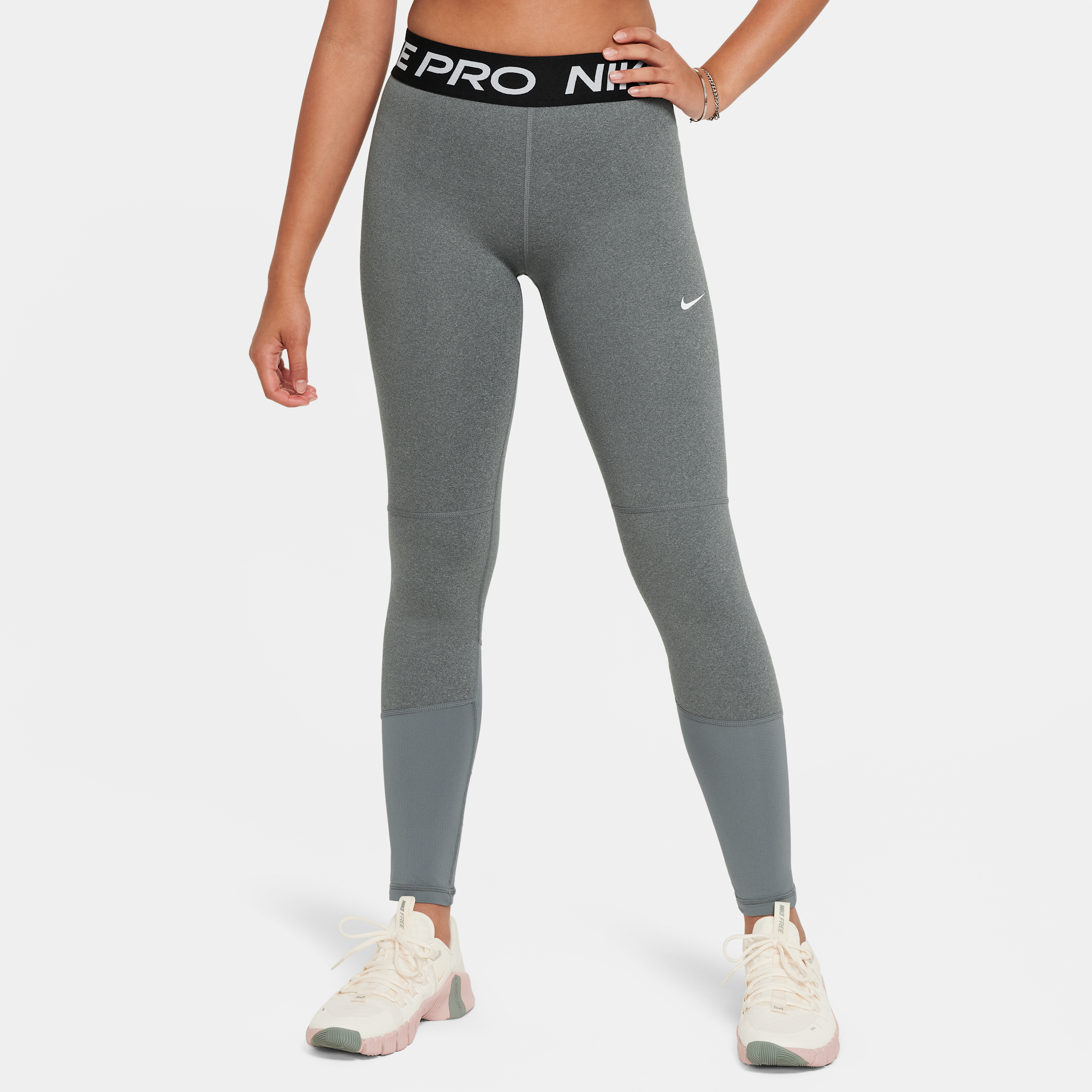 Nike Pro Dri-FIT Leggings - Niña - Gris
