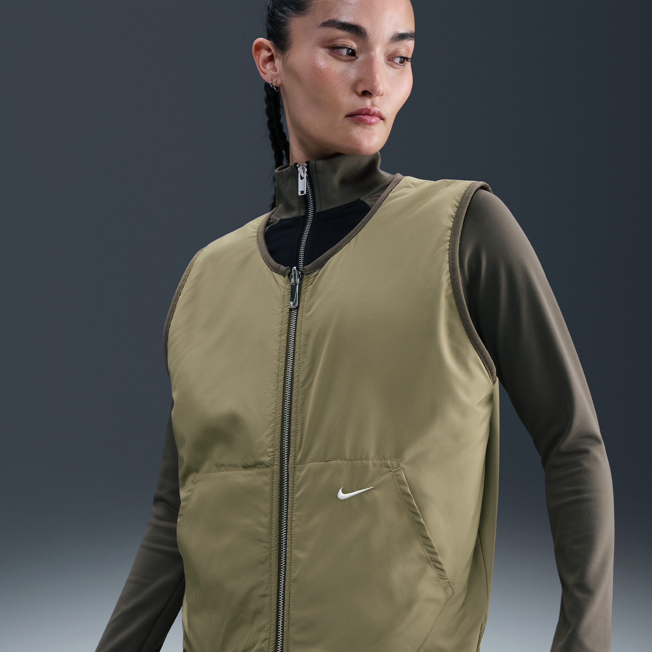 【ナイキ(NIKE)公式ストア】ナイキ スポーツウェア ウィメンズ ハイパイル フリース ベスト HV2074-222 グリーン 【ナイキ(NIKE)公式ストア】ナイキ スポーツウェア ウィメンズ ハイパイル フリース ベスト HV2074-222 グリーン