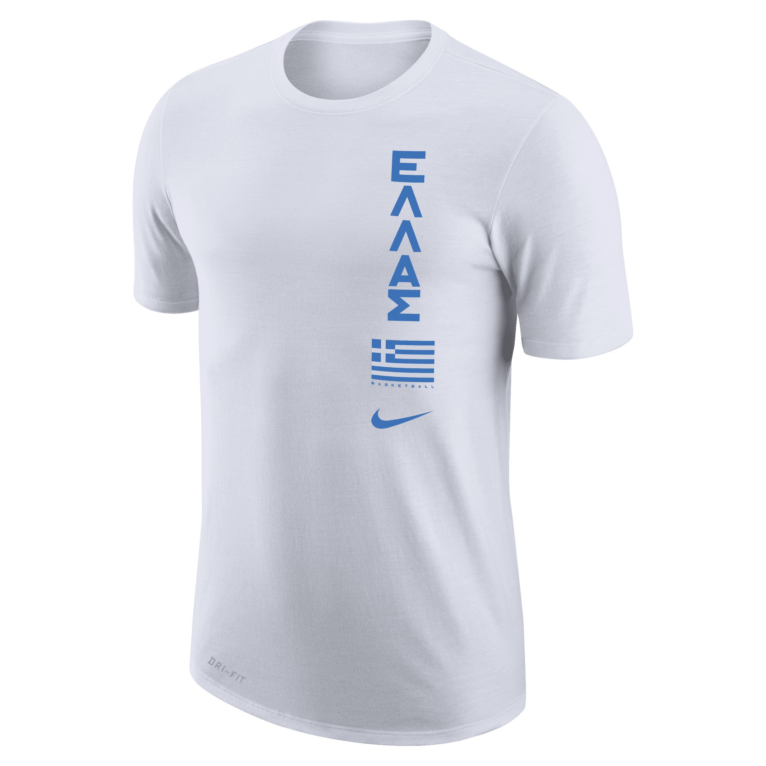 Grækenland Nike Dri-FIT–basketball-T-shirt til mænd - hvid