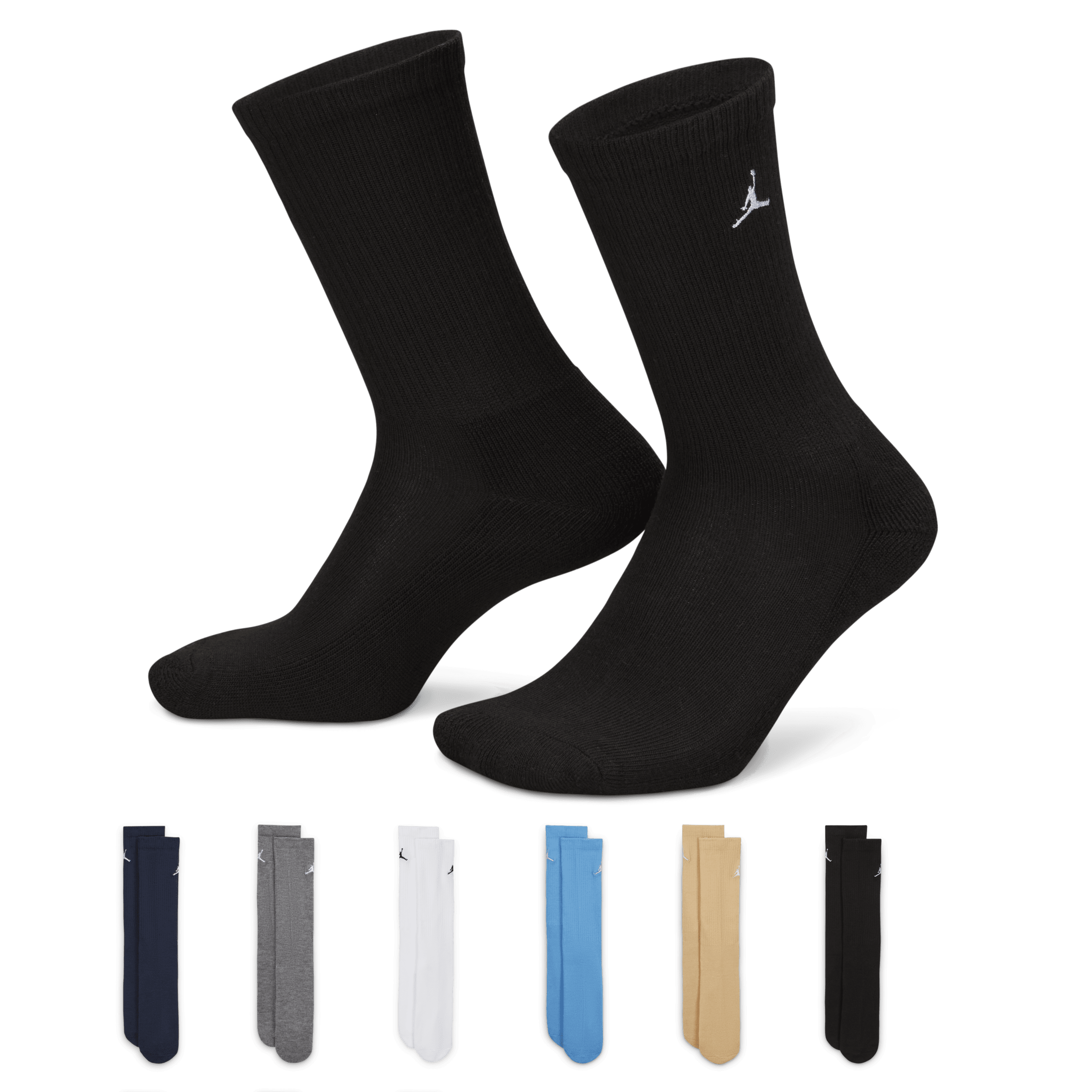 Jordan Everyday Essentials crew sokken voor kids (6 paar) - Blauw