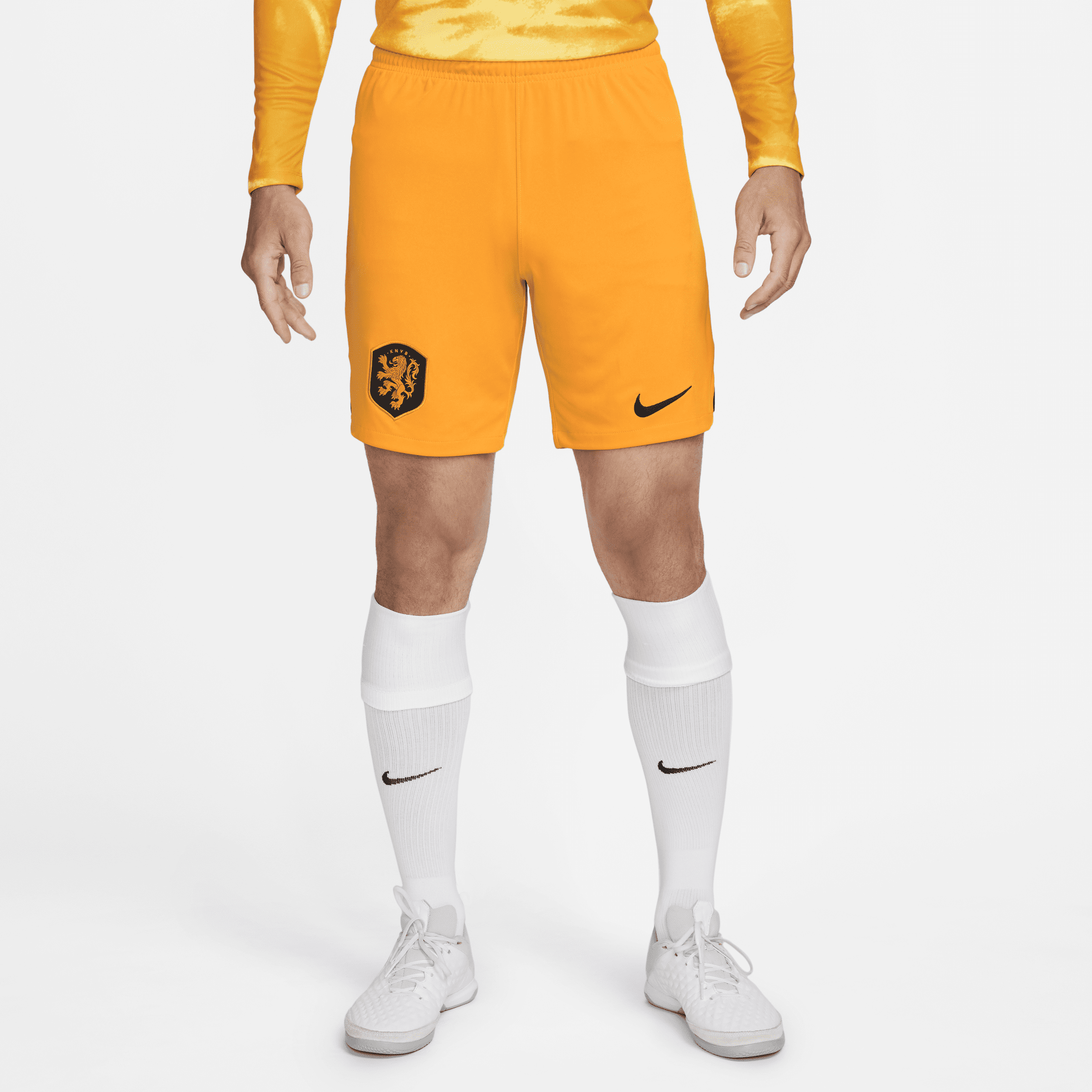 Holland 2022/23 Stadium Home Nike Dri-FIT-fodboldshorts til mænd - Orange