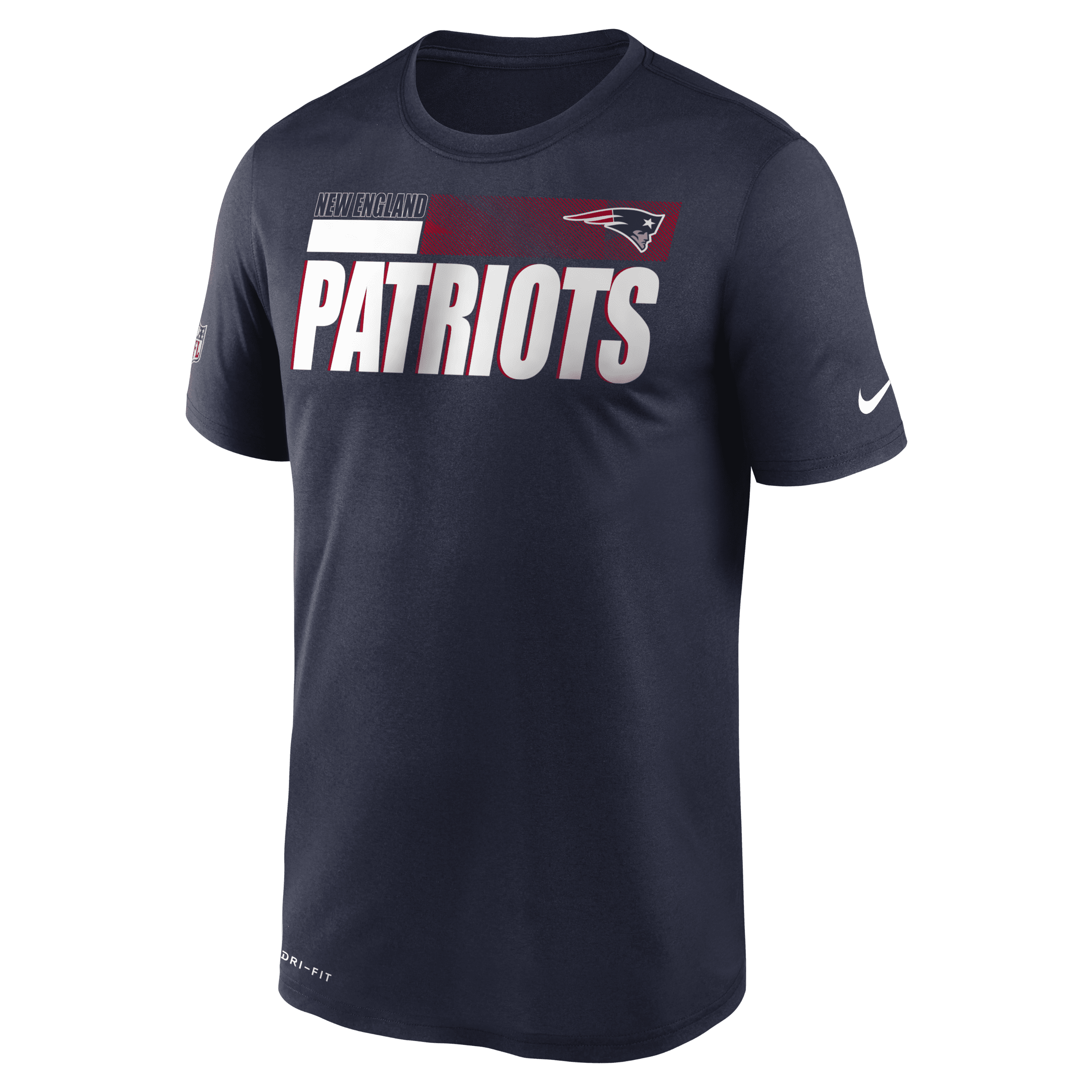 Nike Dri-FIT Team Name Legend Sideline (NFL New England Patriots)-T-shirt til mænd - blå