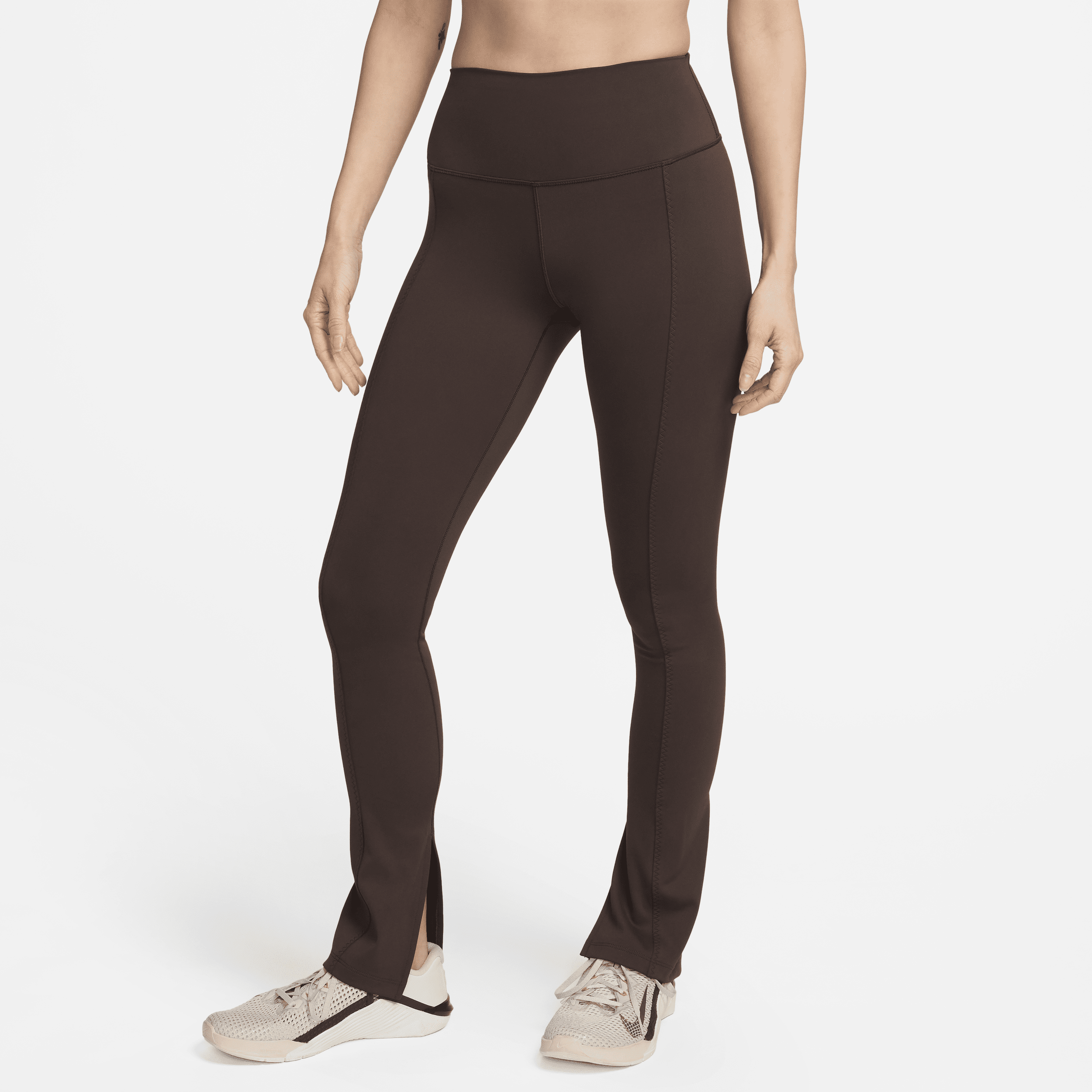 【ナイキ(NIKE)公式ストア】ナイキ ワン ウィメンズ ハイウエスト フルレングス スプリットヘム レギンス FN4149-237 ブラウン 【ナイキ(NIKE)公式ストア】ナイキ ワン ウィメンズ ハイウエスト フルレングス スプリットヘム レギンス FN4149-237 ブラウン