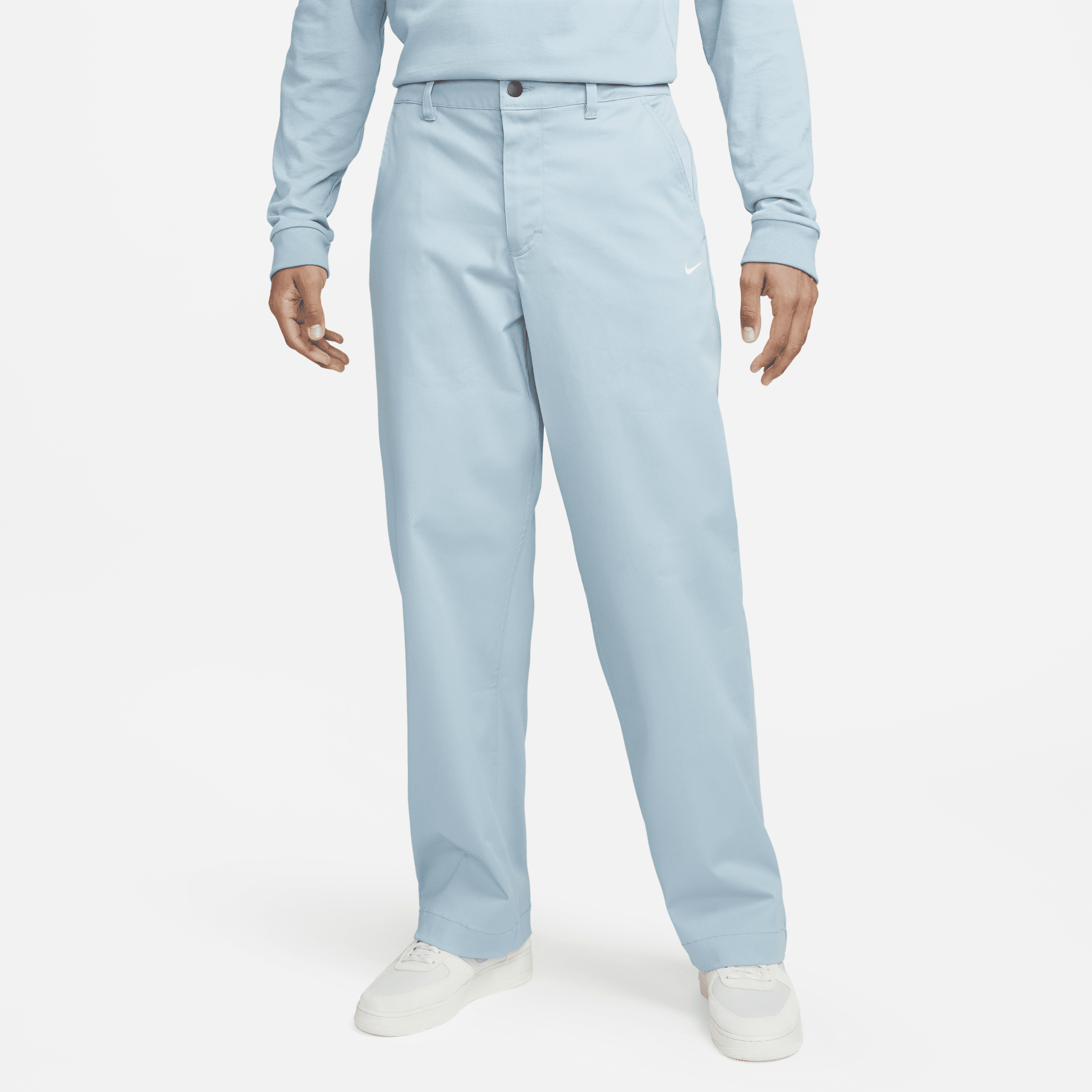 Pantaloni chino in cotone non foderati Nike Life – Uomo - Blu
