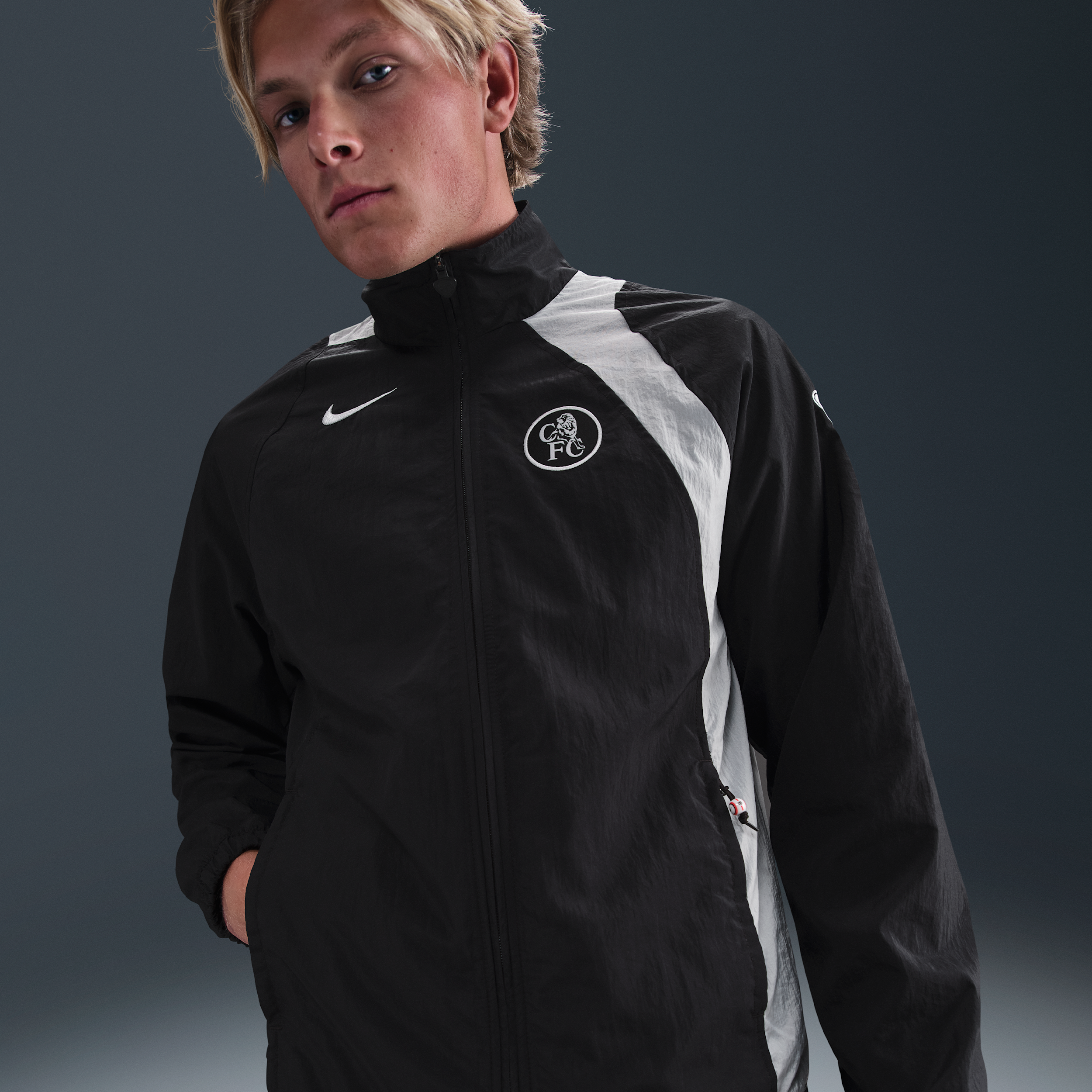 Chelsea F.C. Nike Football Total 90 Football Tracksuit Jacket