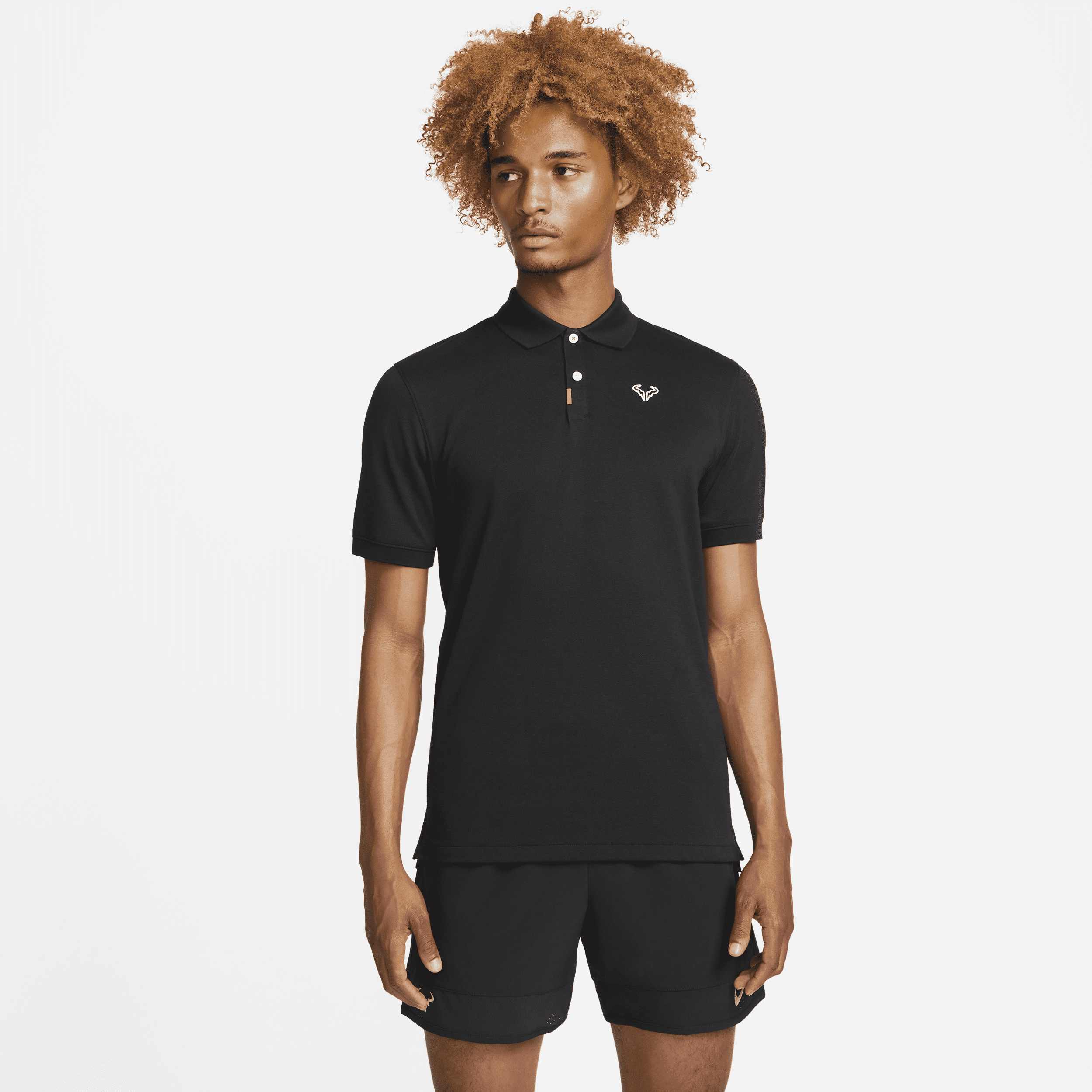 The Nike Polo Rafa med slank pasform til mænd - sort