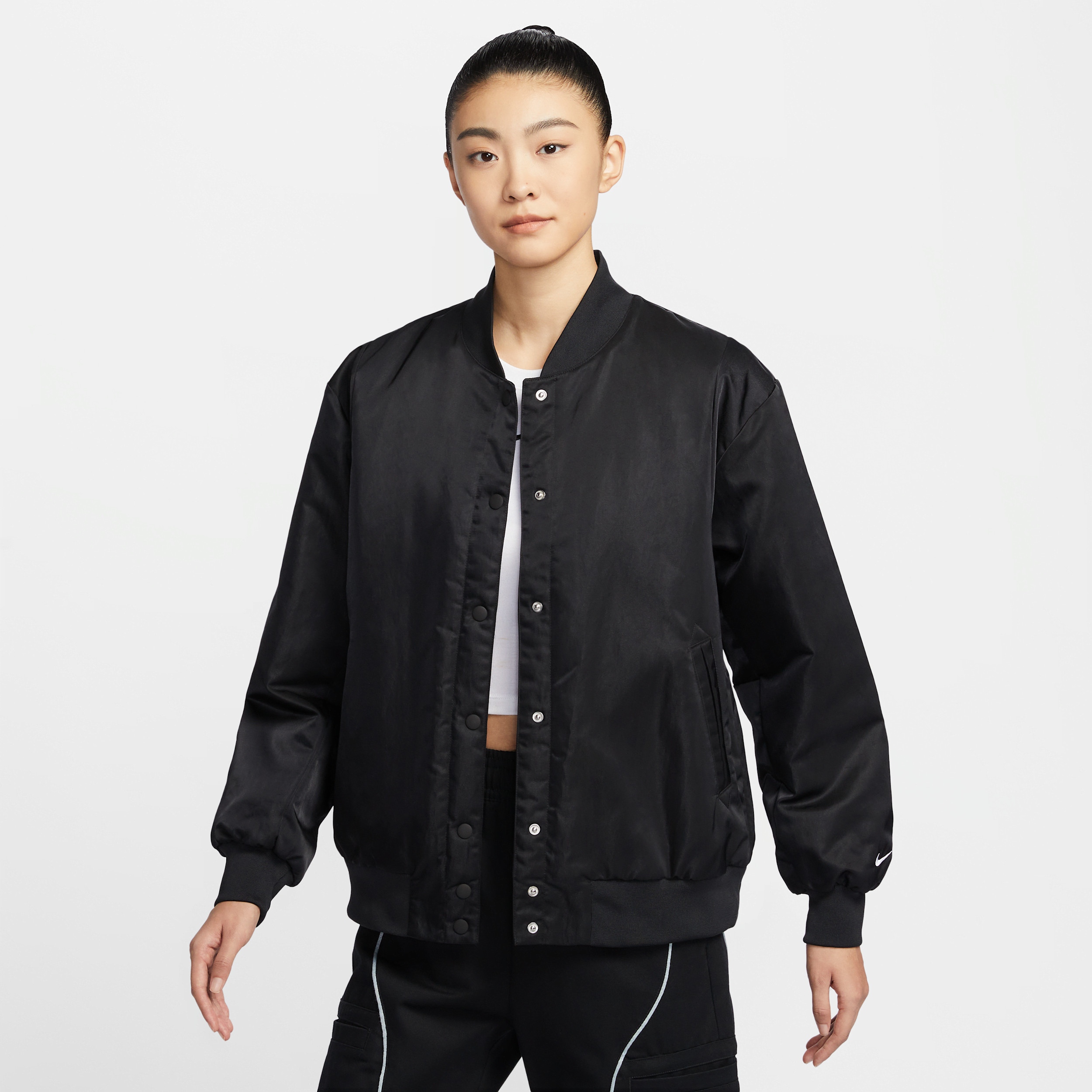 【ナイキ(NIKE)公式ストア】ナイキ スポーツウェア デストロイヤー ウィメンズ オーバーサイズド ウーブン ジャケット HJ0972-010 ブラック 【ナイキ(NIKE)公式ストア】ナイキ スポーツウェア デストロイヤー ウィメンズ オーバーサイズド ウーブン ジャケット HJ0972-010 ブラック