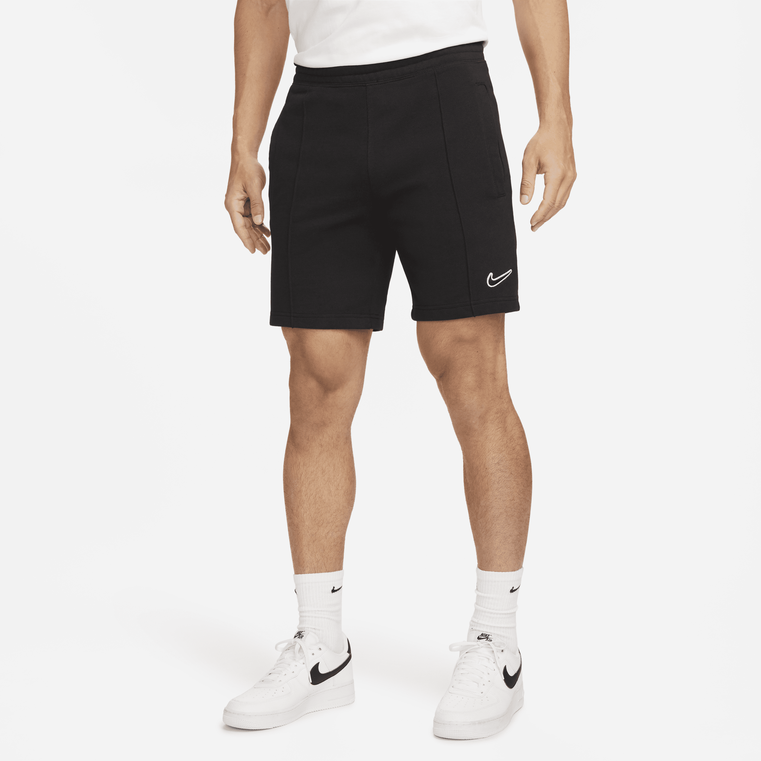 Nike Sportswear-fleeceshorts til mænd - sort
