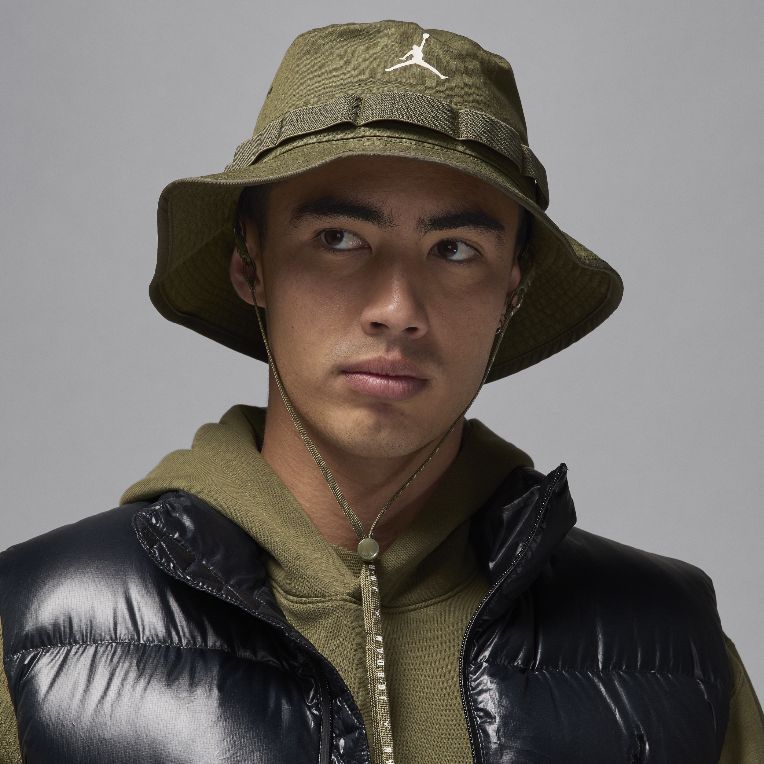 Nike Jordan Apex Bucket Hat - Green - Cotton/Nylon/Elastane