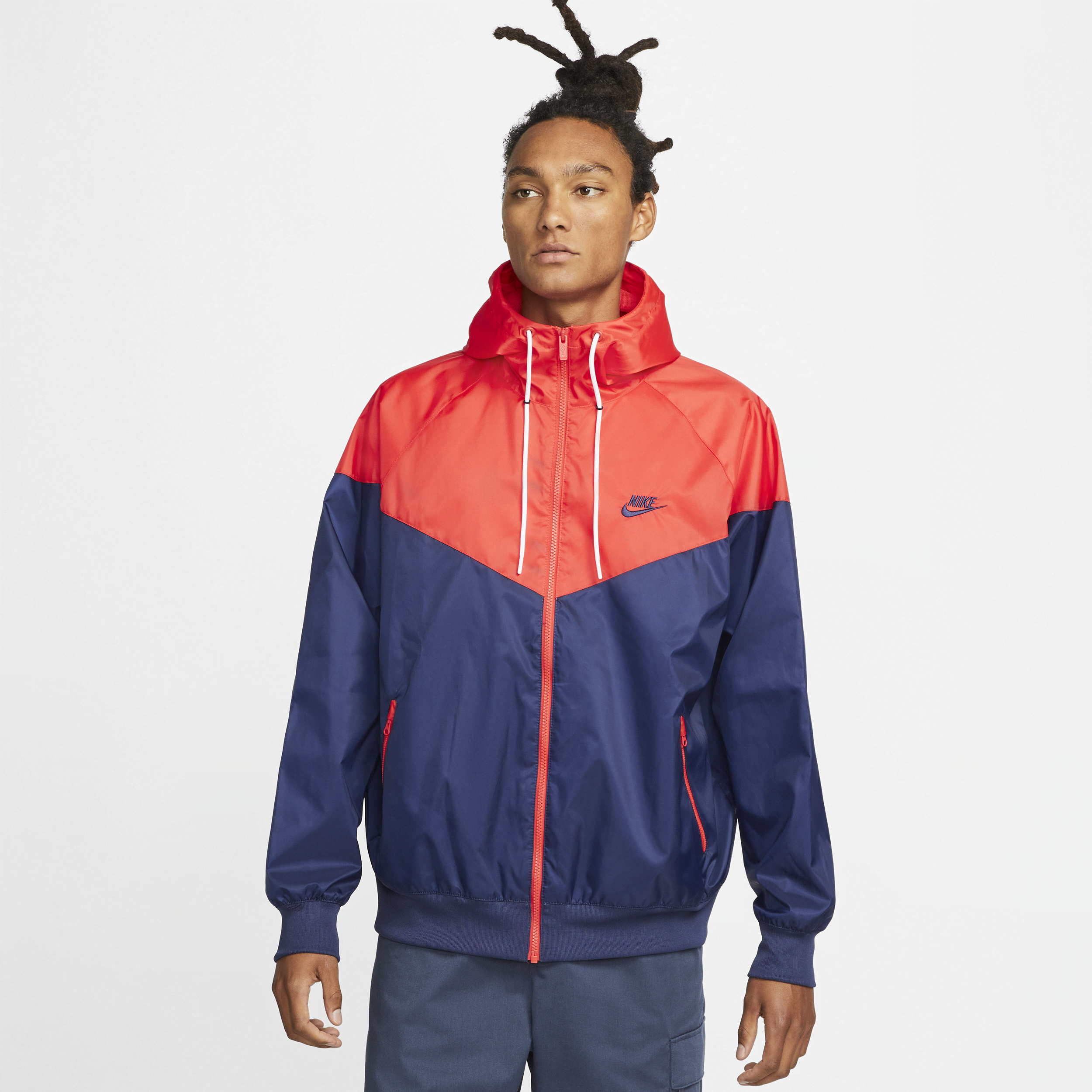 Nike Sportswear Windrunner-jakke med hætte til mænd - blå