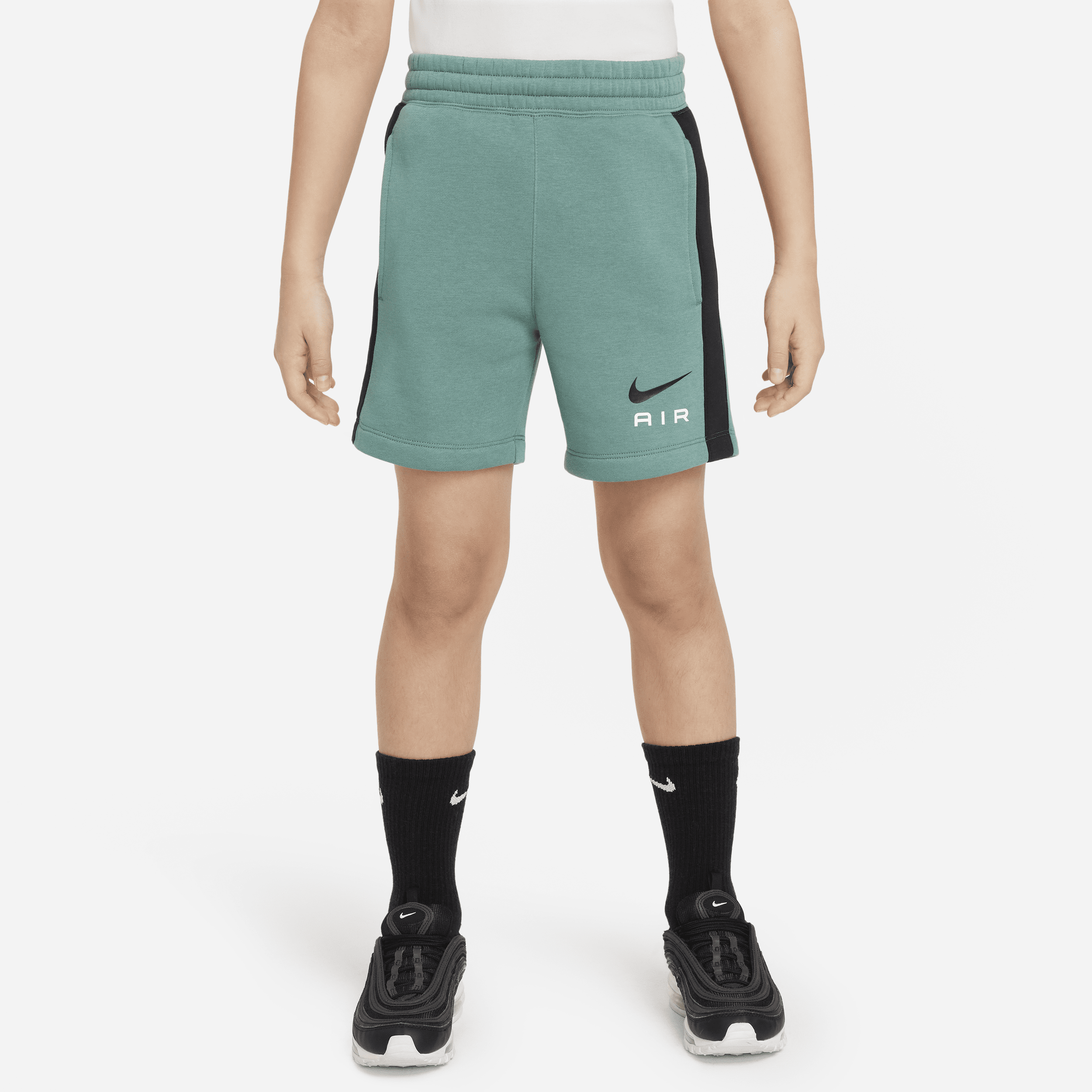 Nike Air-fleeceshorts til større børn (drenge) - grøn