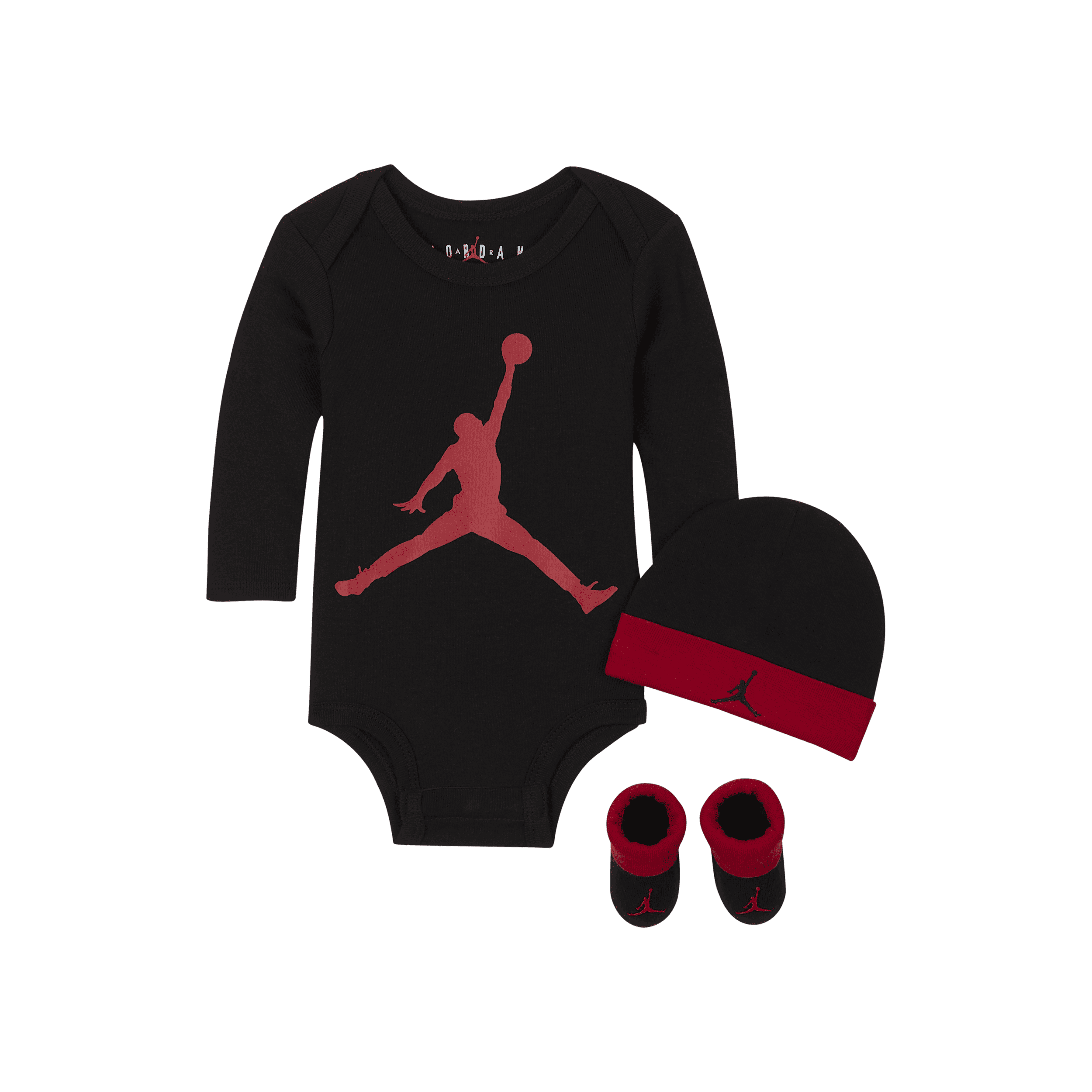 Nike 3-delt Jordan-sæt til babyer (0-12M) - sort