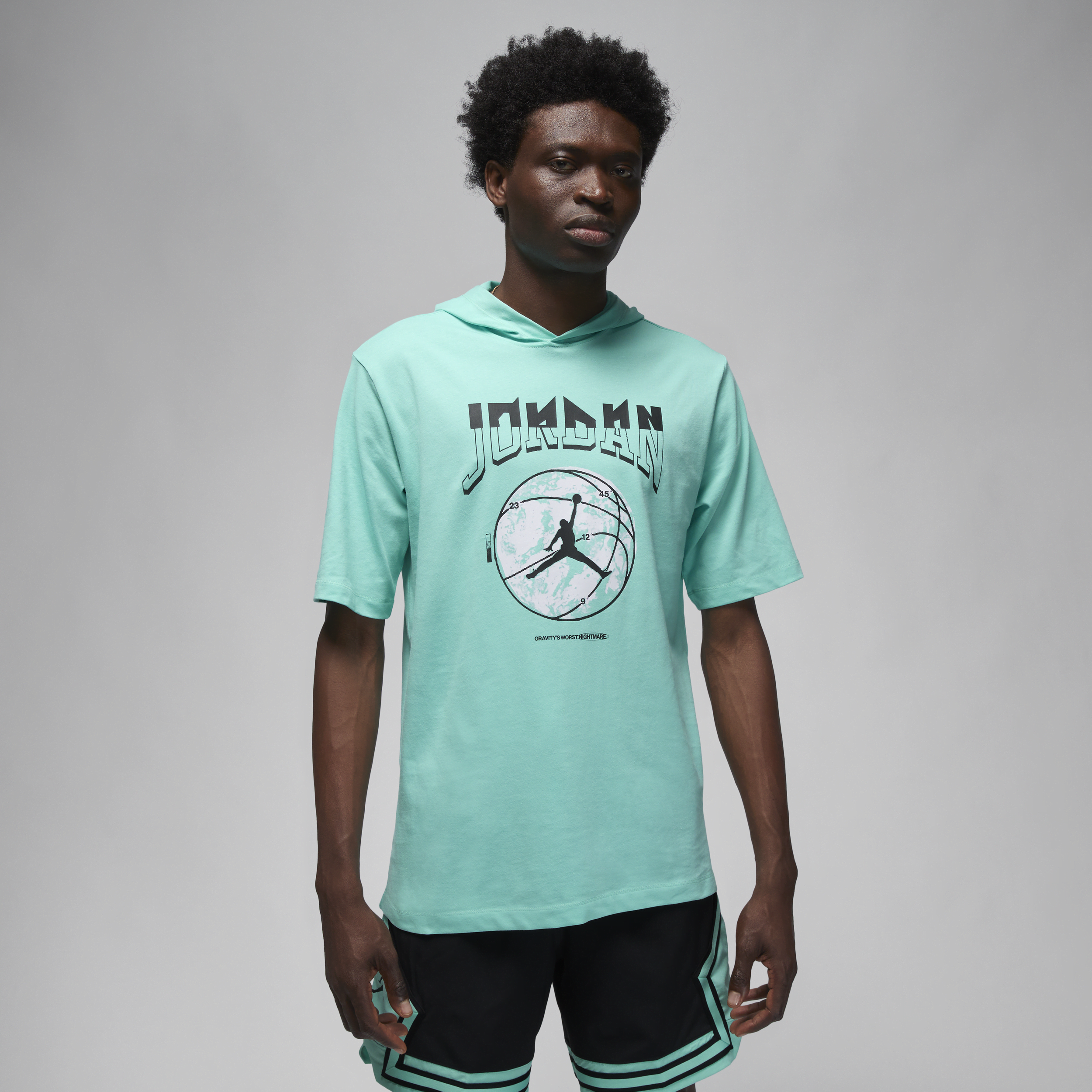 Jordan Sport-T-shirt med hætte til mænd - grøn