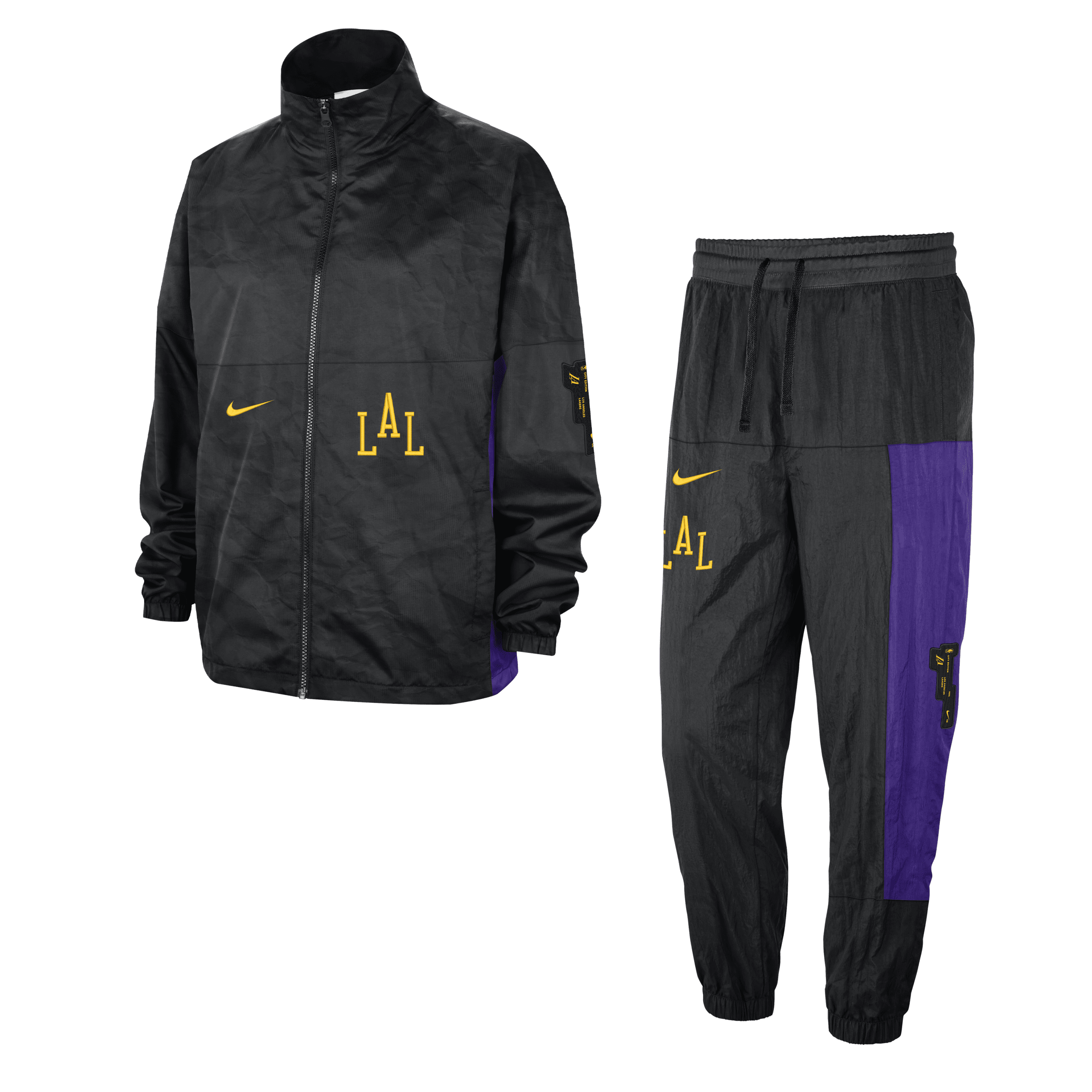 Los Angeles Lakers Starting 5 City Edition Men's Nike NBA Courtside-tracksuit til mænd - sort