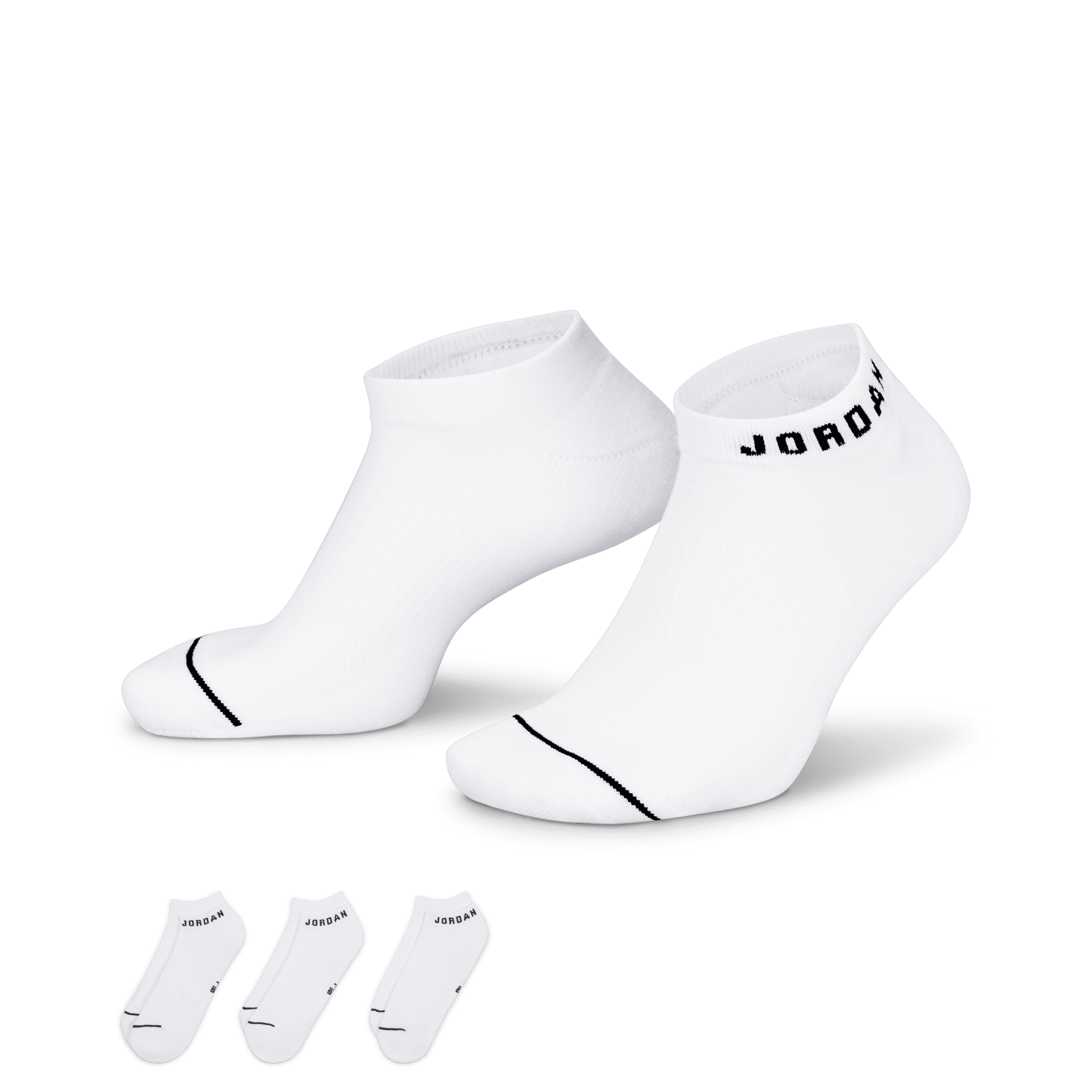 Jordan Calcetines invisibles de diario (3 pares) - Blanco