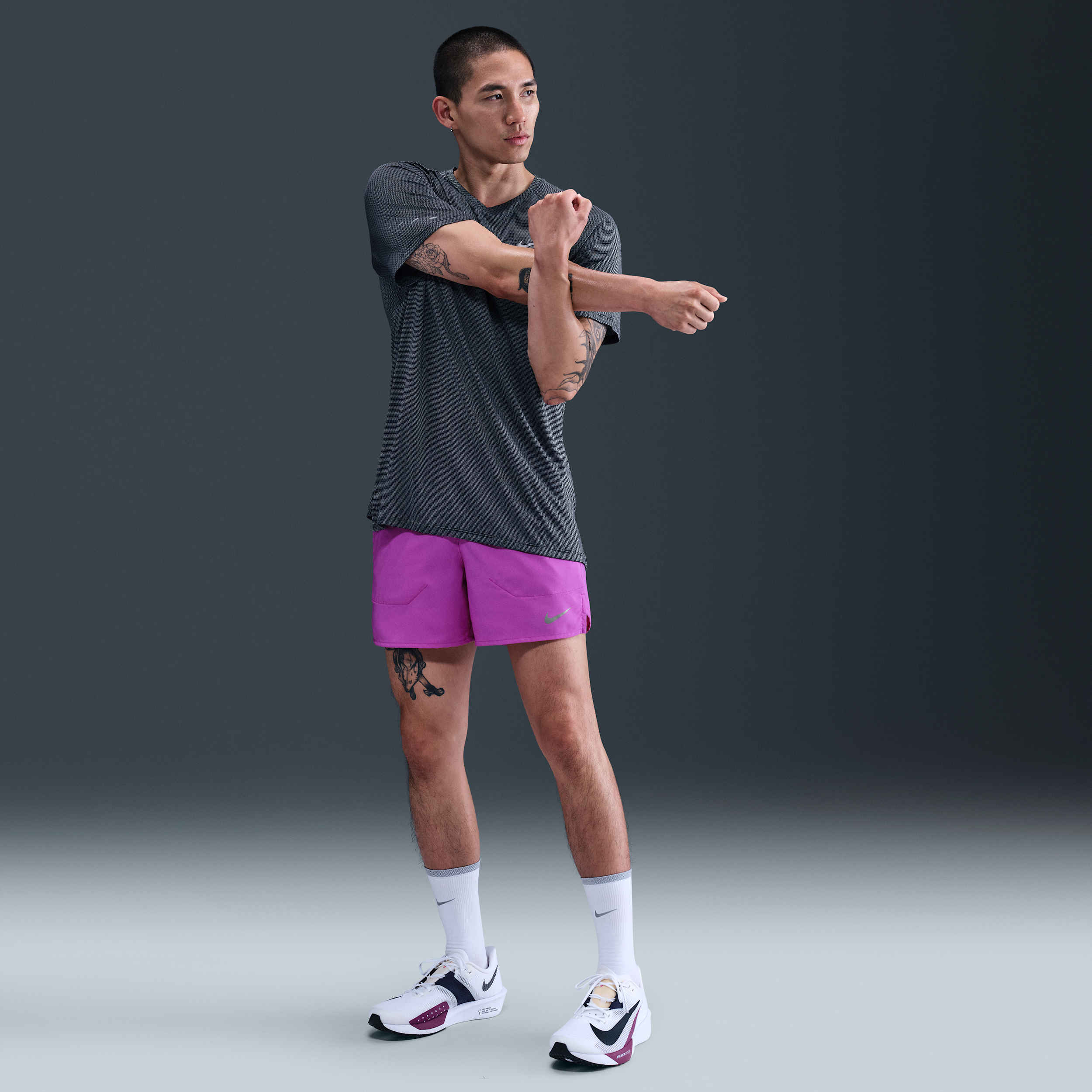 【ナイキ(NIKE)公式ストア】ナイキ Dri-FIT ストライド メンズ 13cm ランニングショートパンツ (インナー付き) DM4756-552 パープル 【ナイキ(NIKE)公式ストア】ナイキ Dri-FIT ストライド メンズ 13cm ランニングショートパンツ (インナー付き) DM4756-552 パープル