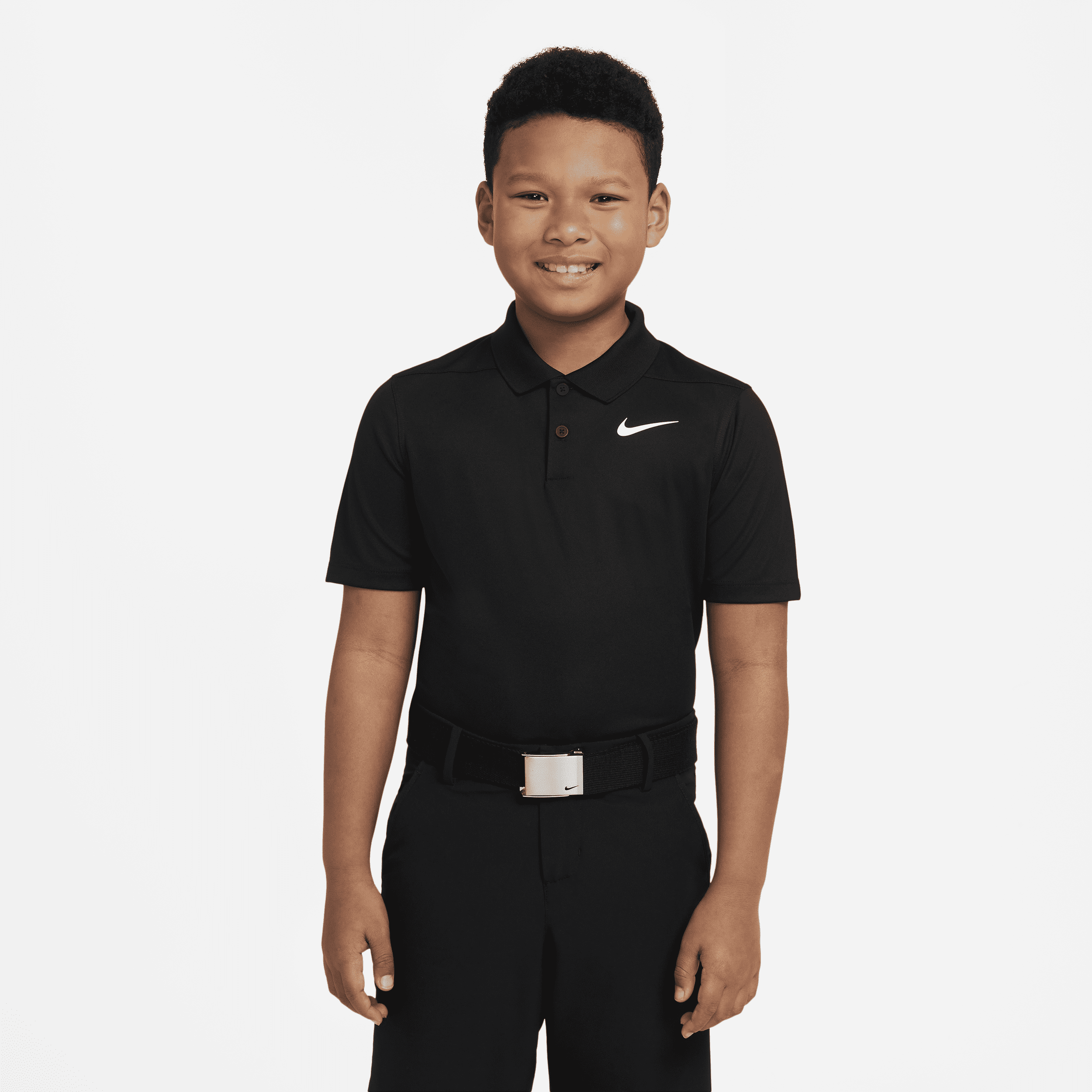 Nike Dry-FIT Victory – golfpolo til større børn (drenge) - sort