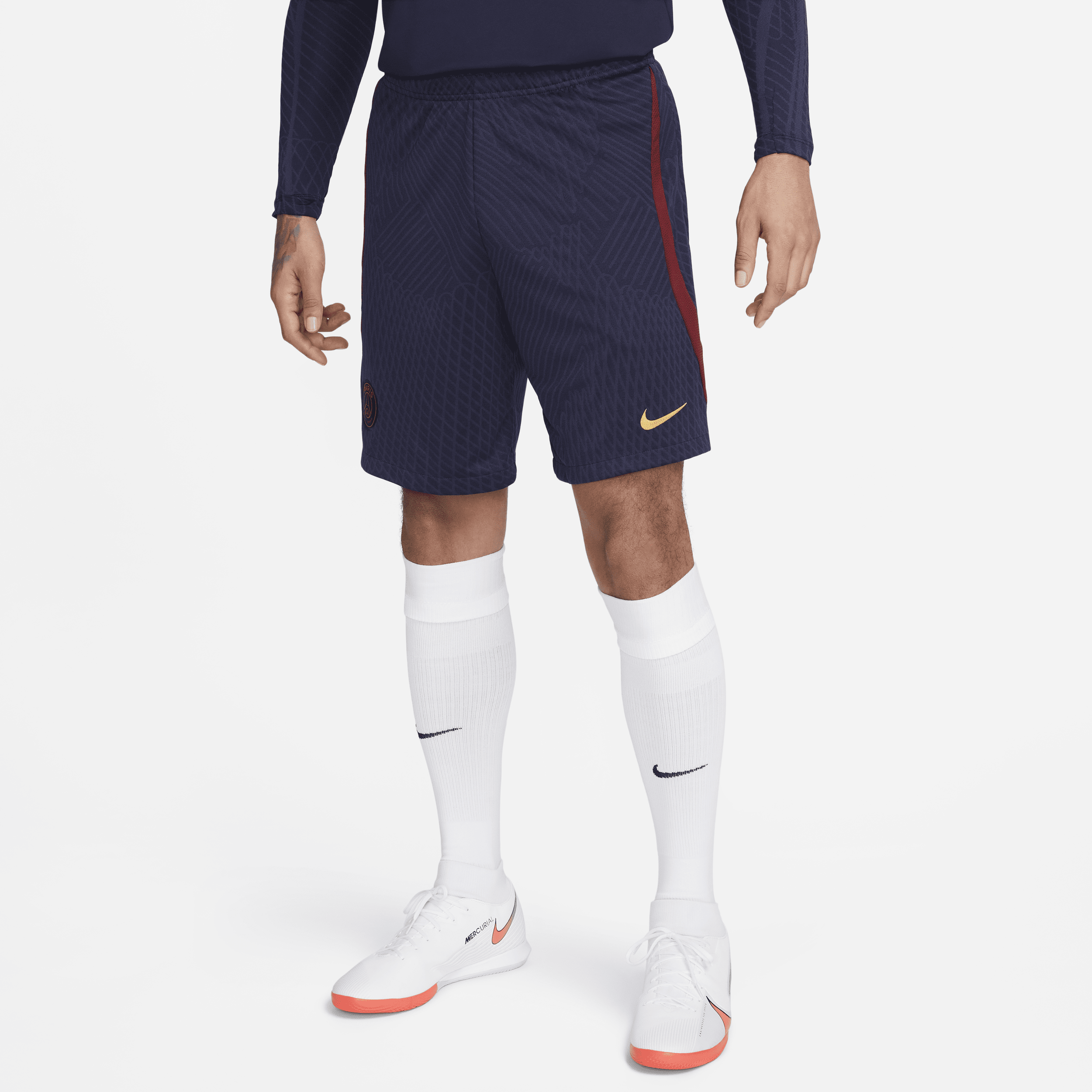 París Saint-Germain Strike Pantalón corto de fútbol de tejido Knit Nike Dri-FIT - Hombre - Azul