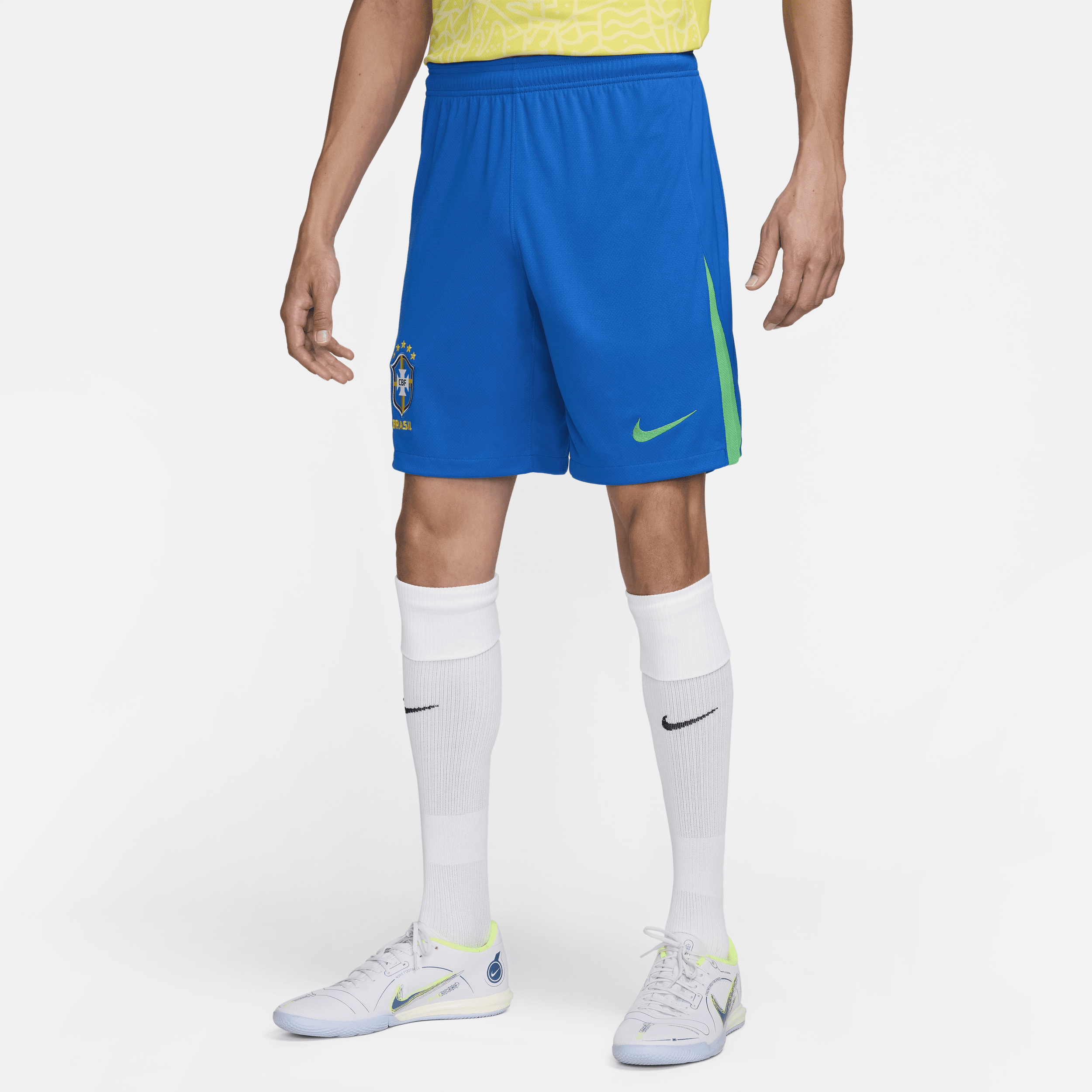 Shorts da calcio replica Nike Dri-FIT Brasile 2024 Stadium da uomo – Home - Blu