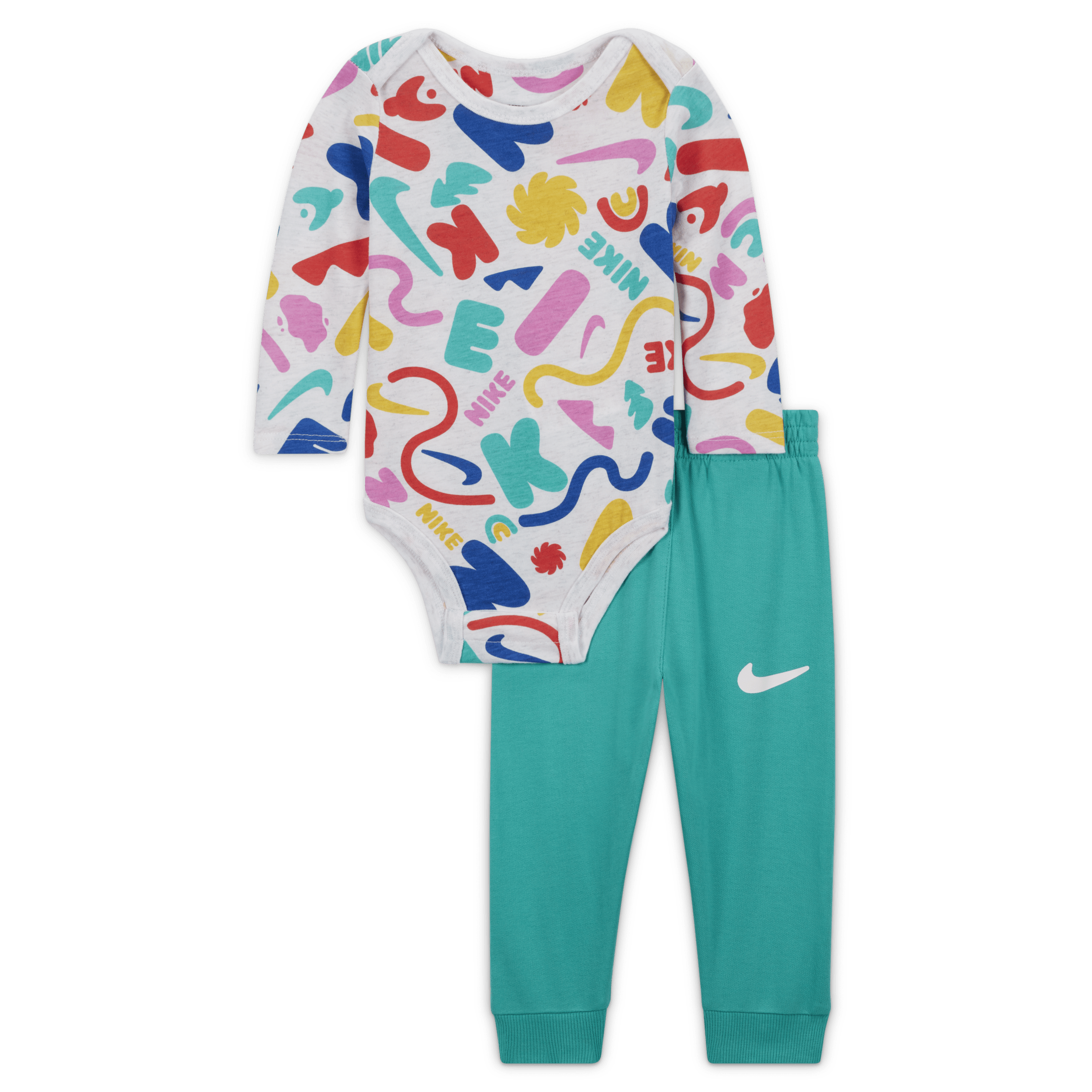 Nike Sportswear Primary Play Bodysuit and Pants Set tweedelige babyset - Groen