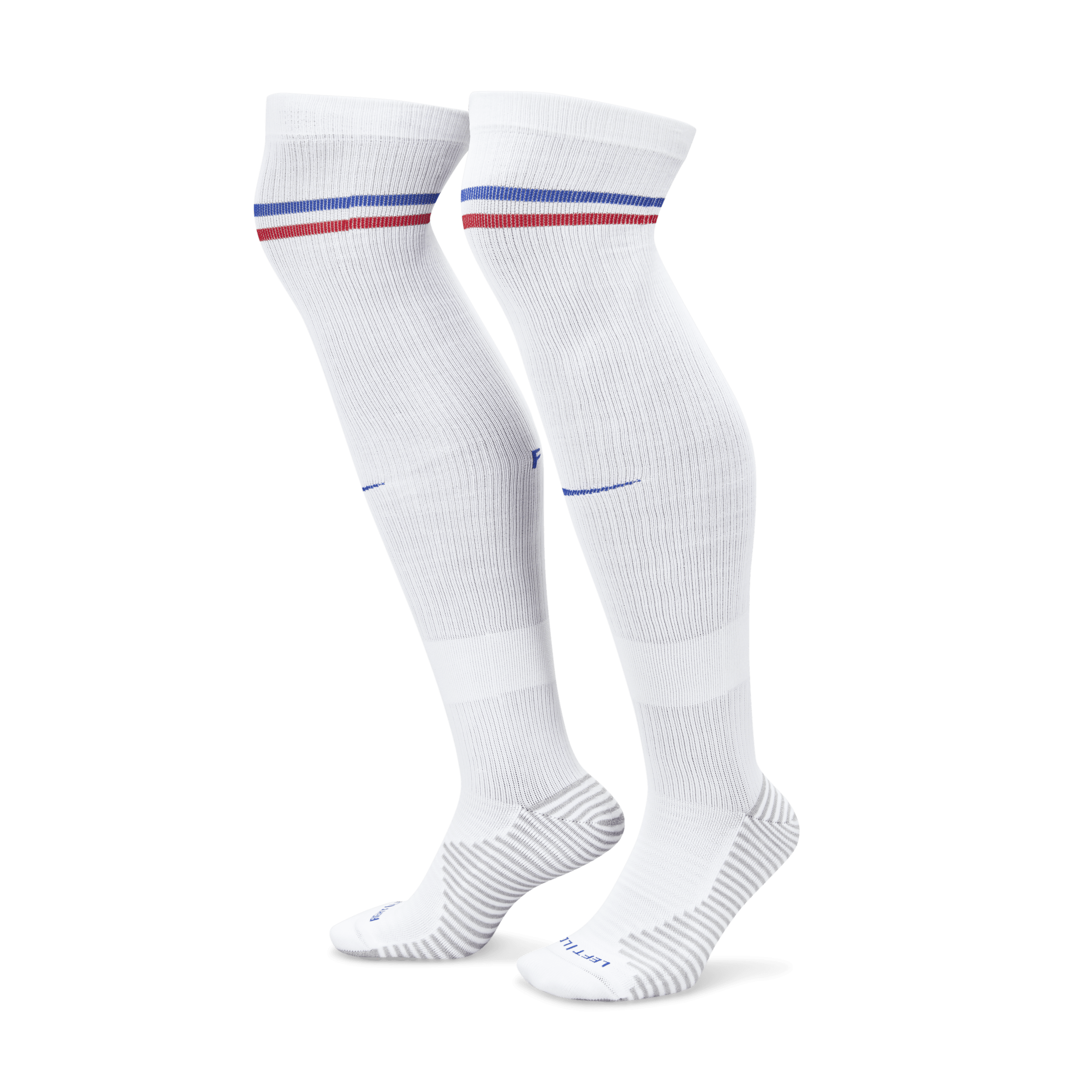 Segunda equipación Strike FFF Medias de fútbol hasta la rodilla Nike Dri-FIT - Blanco