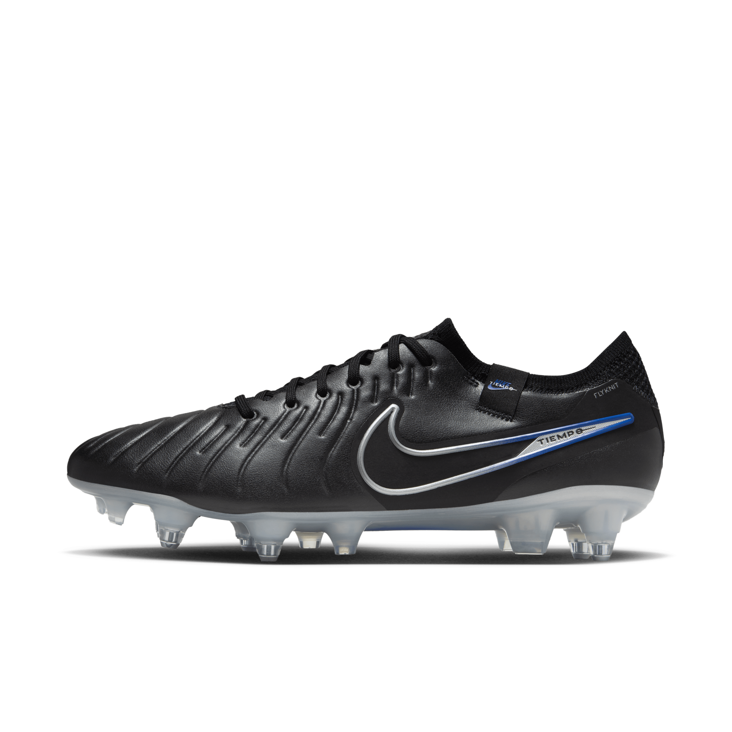 Nike Tiempo Legend 10 Elite-fodboldstøvler (low-top) til blødt underlag - sort