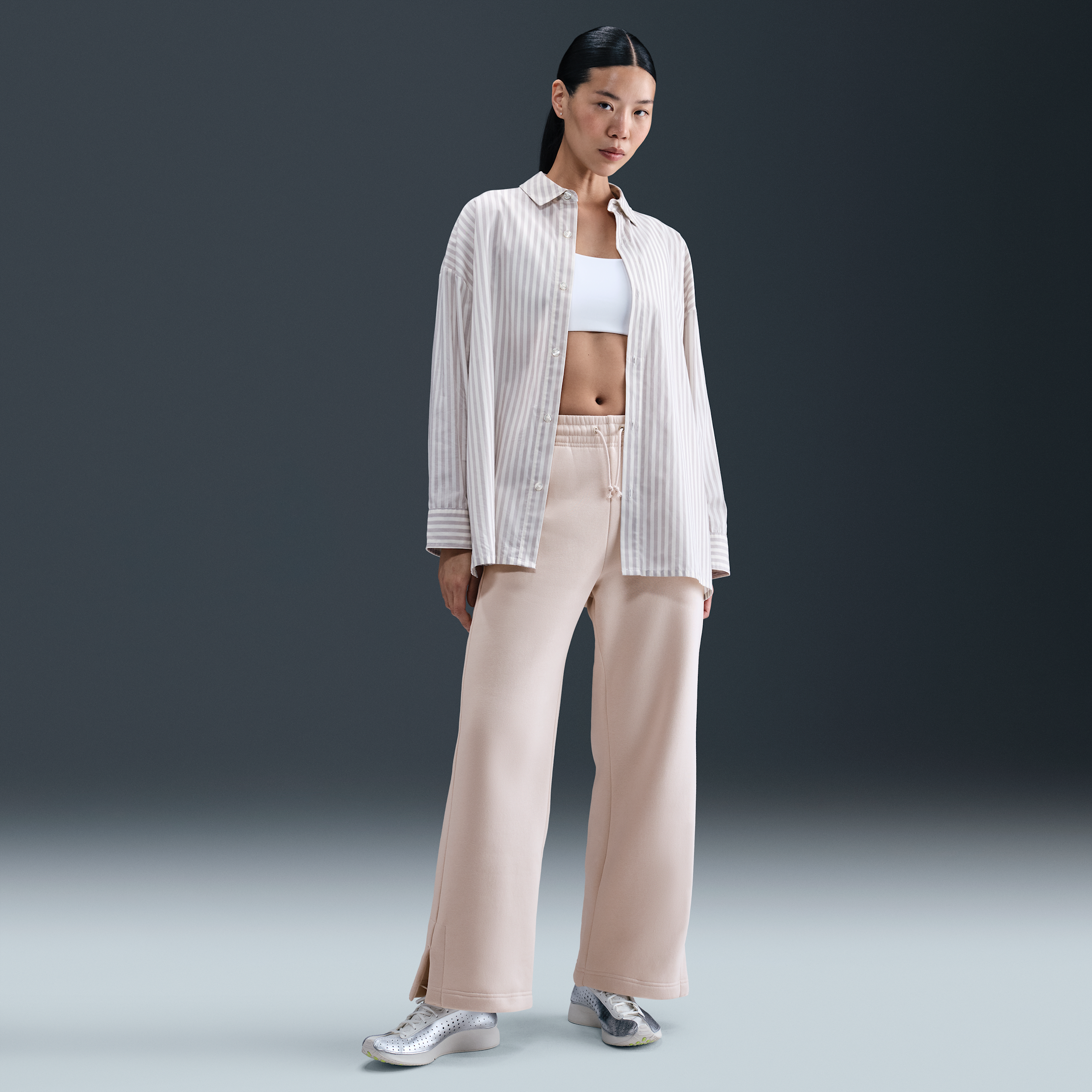 【ナイキ(NIKE)公式ストア】ナイキ スポーツウェア フェニックス フリース ウィメンズ ハイウエスト ワイドレッグ パンツ IH1012-104 ブラウン 【ナイキ(NIKE)公式ストア】ナイキ スポーツウェア フェニックス フリース ウィメンズ ハイウエスト ワイドレッグ パンツ IH1012-104 ブラウン