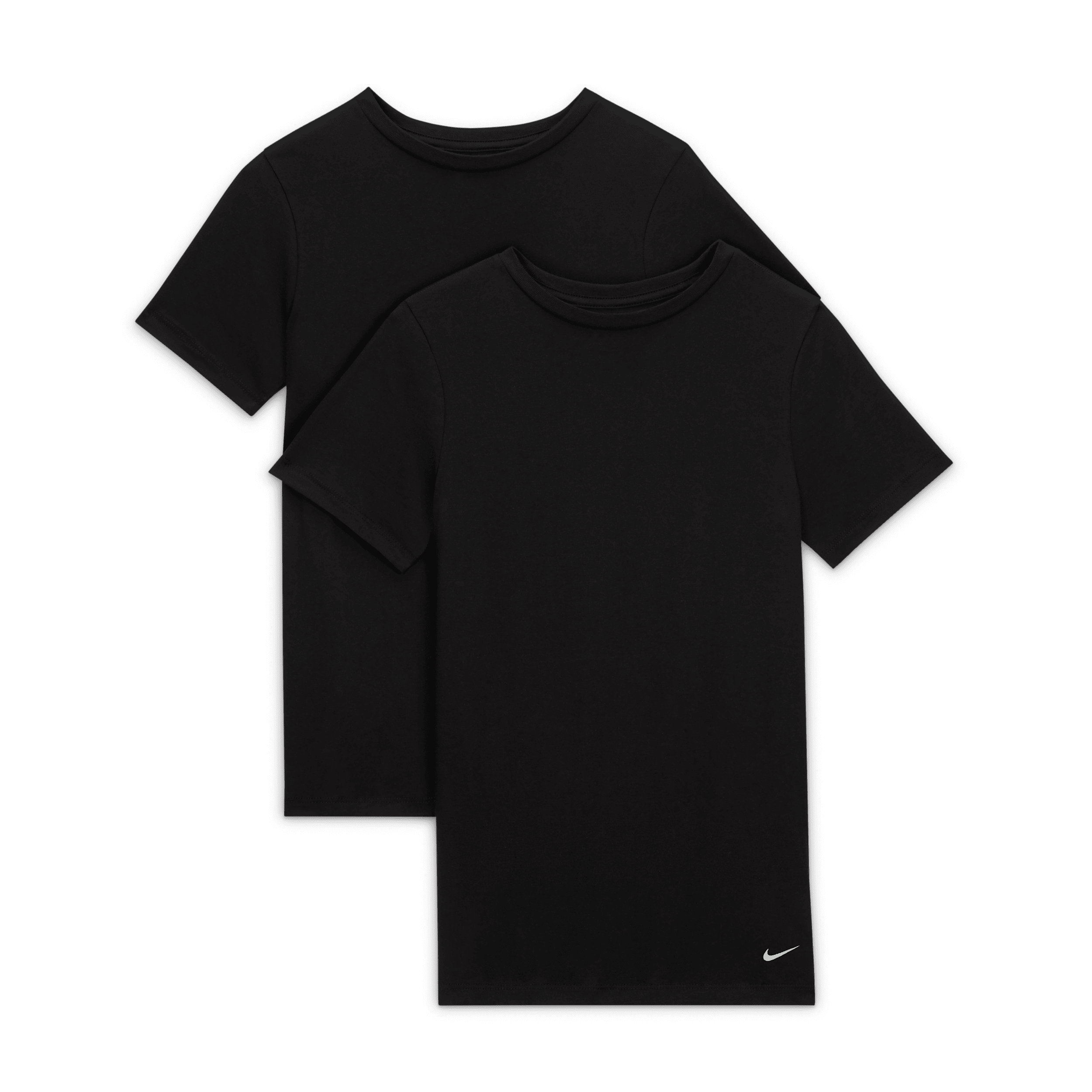 【ナイキ(NIKE)公式ストア】ナイキ ジュニア クルー アンダーシャツ (2枚セット) HJ2055-010 ブラック 【ナイキ(NIKE)公式ストア】ナイキ ジュニア クルー アンダーシャツ (2枚セット) HJ2055-010 ブラック