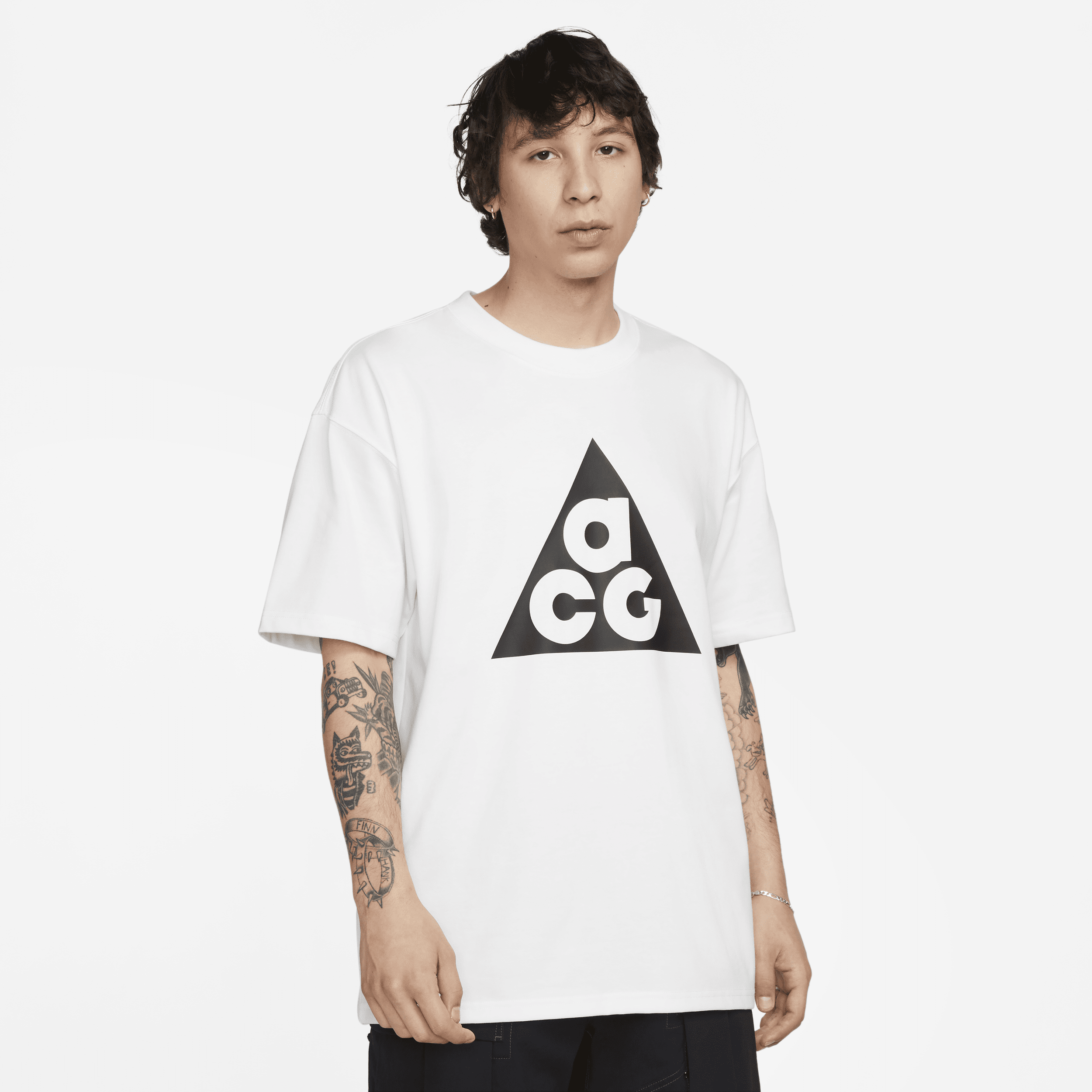 Kortærmet Nike ACG-T-shirt til mænd - hvid