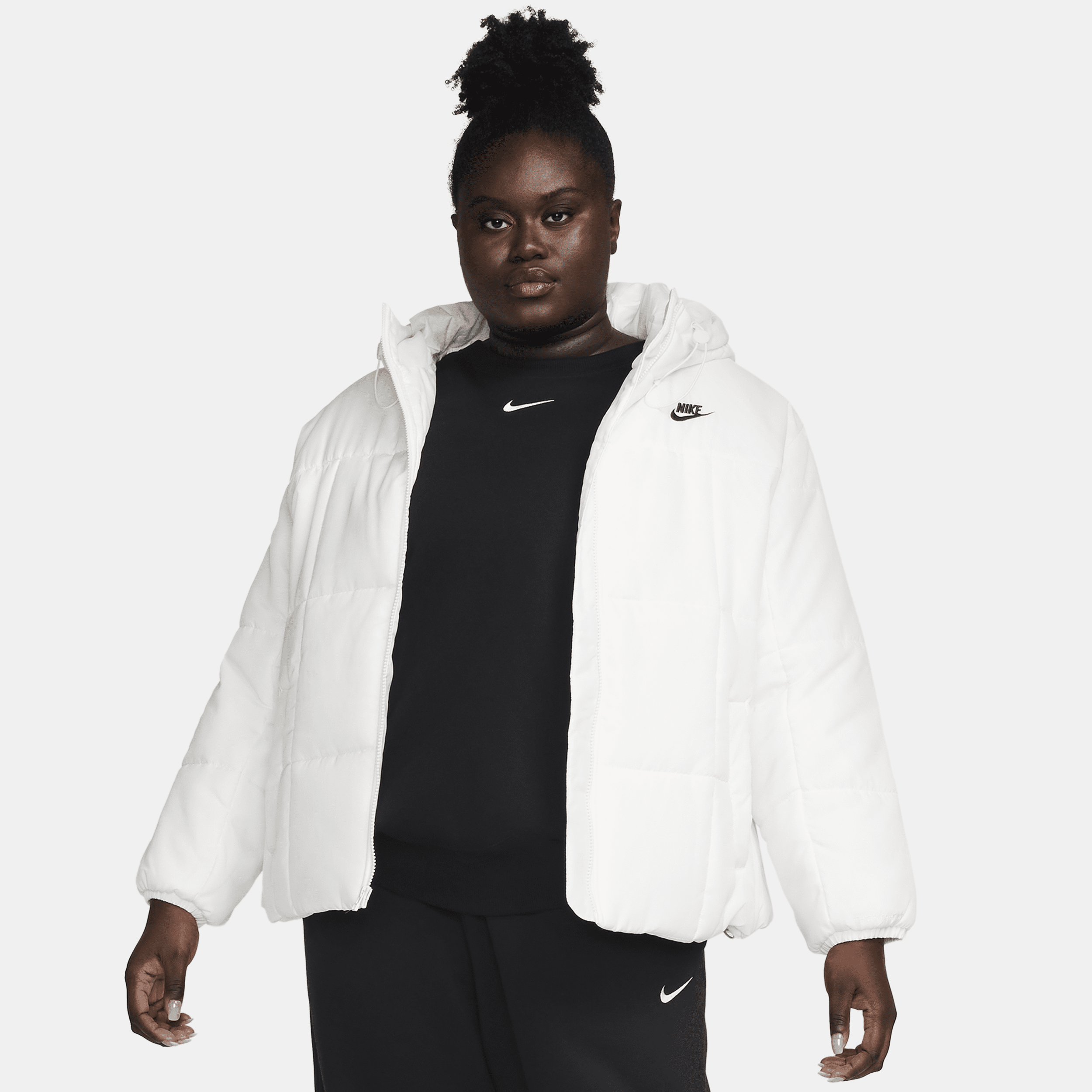 Giacca puffer Therma-FIT Nike Sportswear Essential – Donna - Bianco