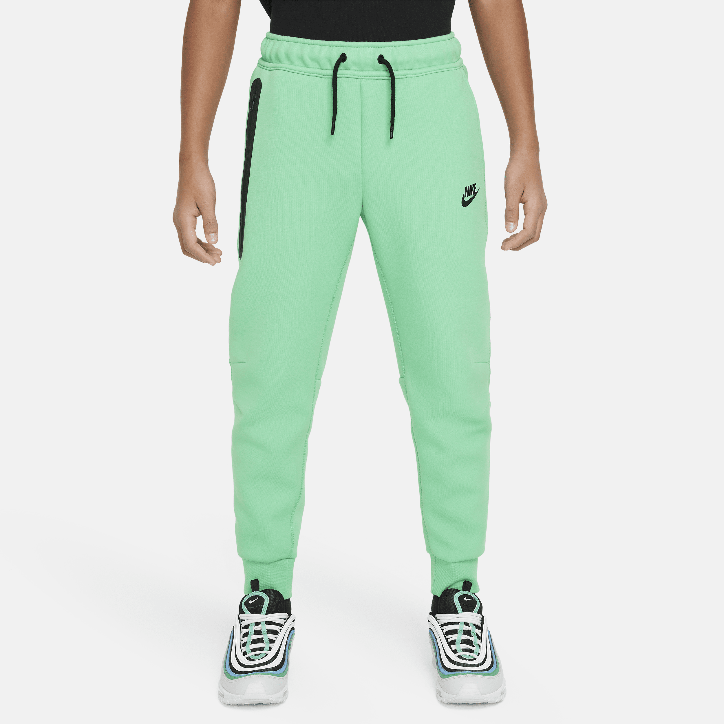 Nike Sportswear Tech Fleece-bukser til større børn (drenge) - grøn