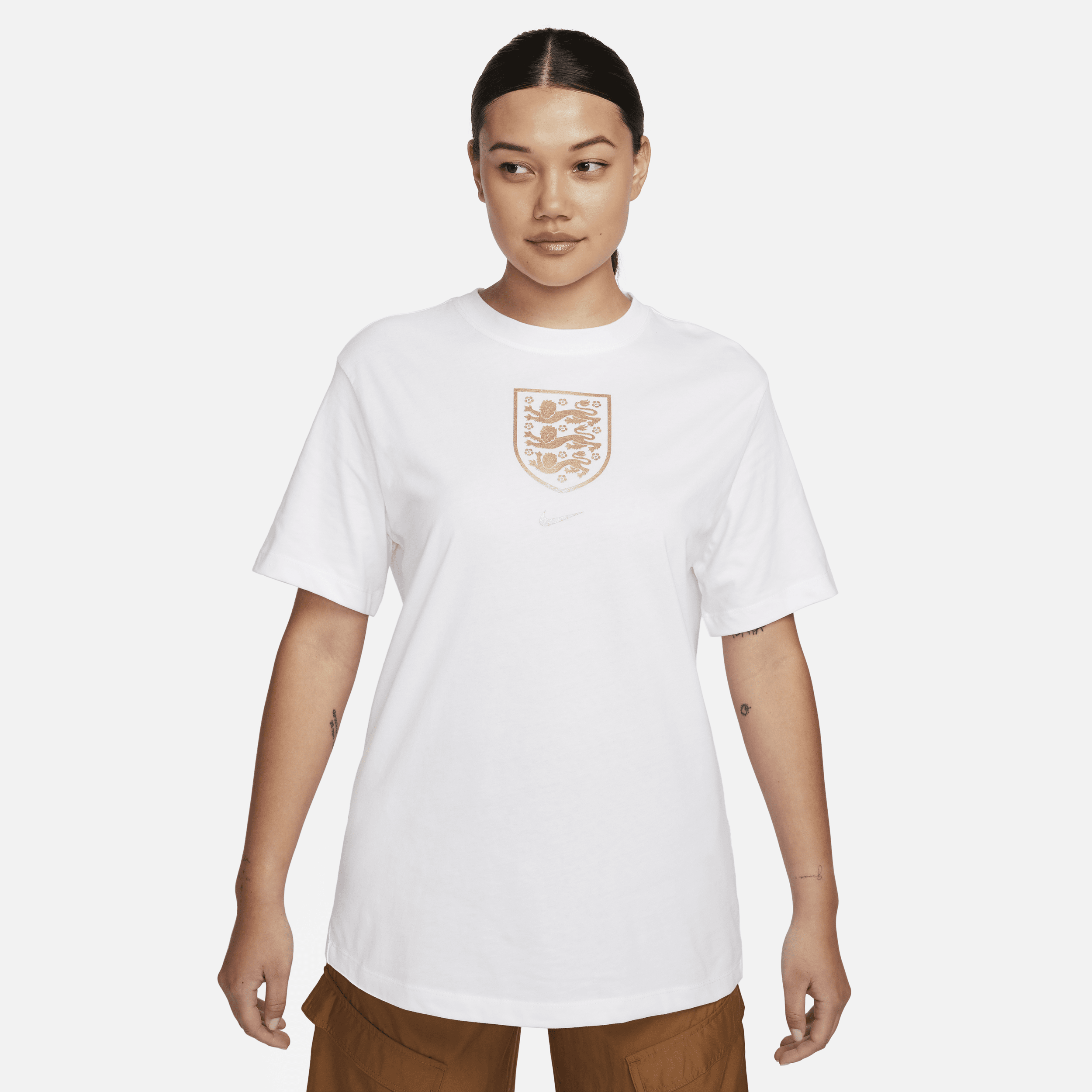 England Crest Nike-T-shirt til kvinder - hvid