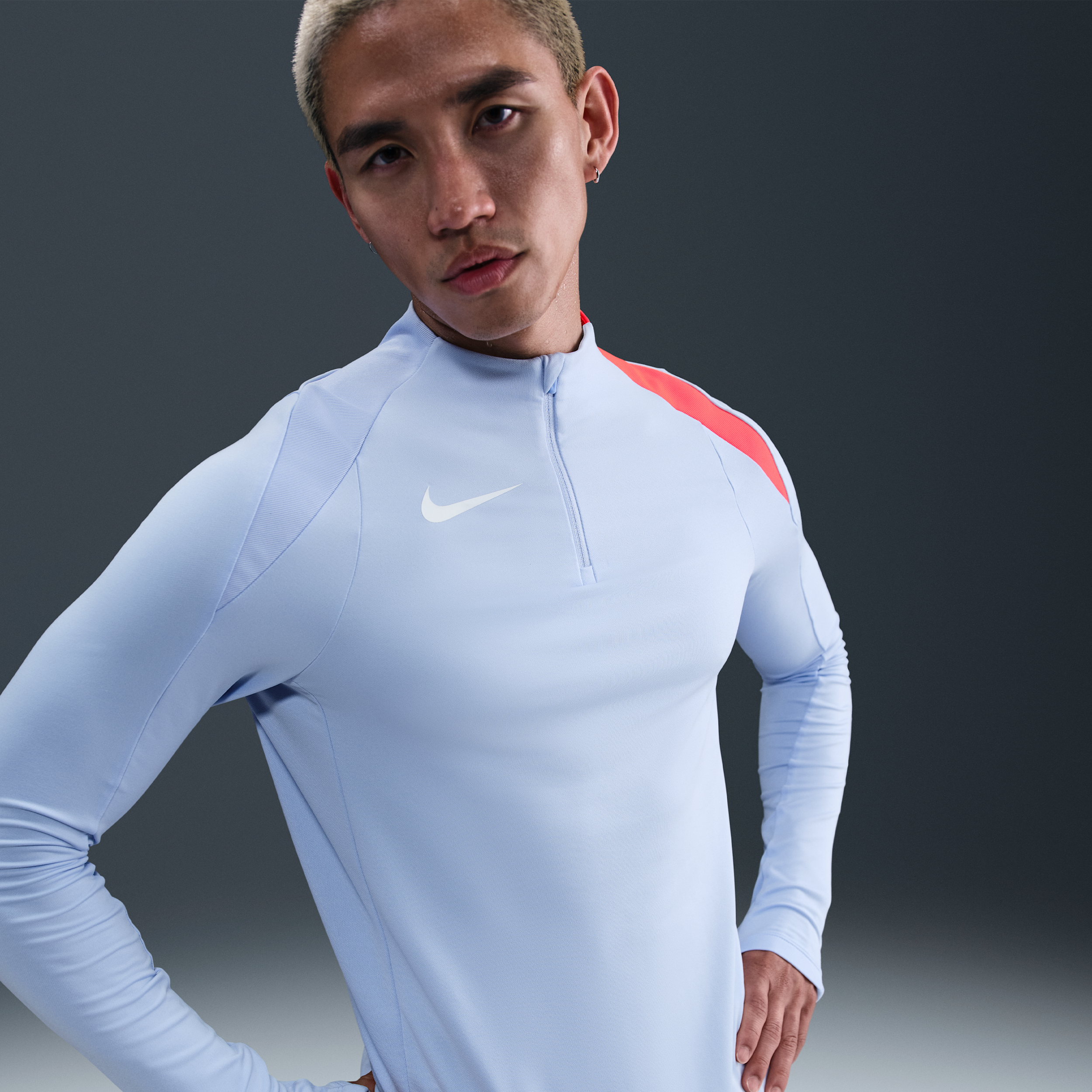【ナイキ（NIKE）公式ストア】ナイキ ストライク メンズ Dri-FIT サッカードリルトップ HV6403-425 ブルー