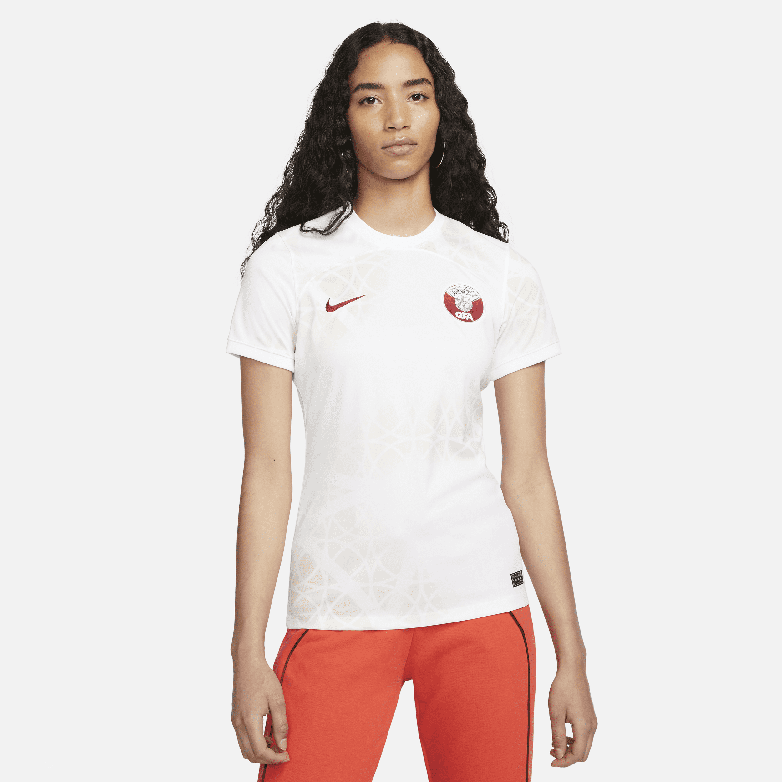 Segunda equipación Stadium Catar 2022/23 Camiseta de fútbol Nike Dri-FIT - Mujer - Blanco