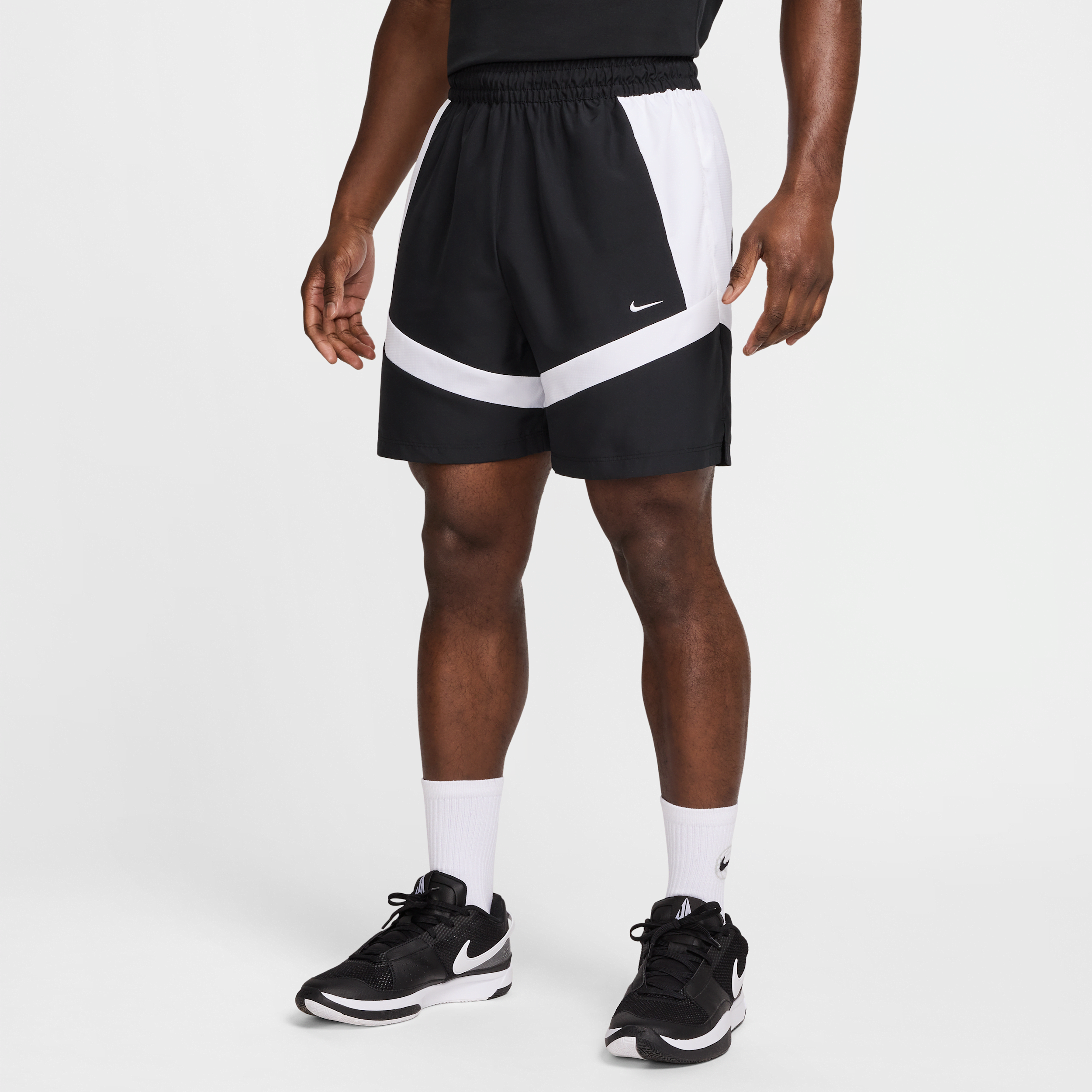 Shorts da basket in tessuto 15 cm Nike Icon – Uomo - Nero
