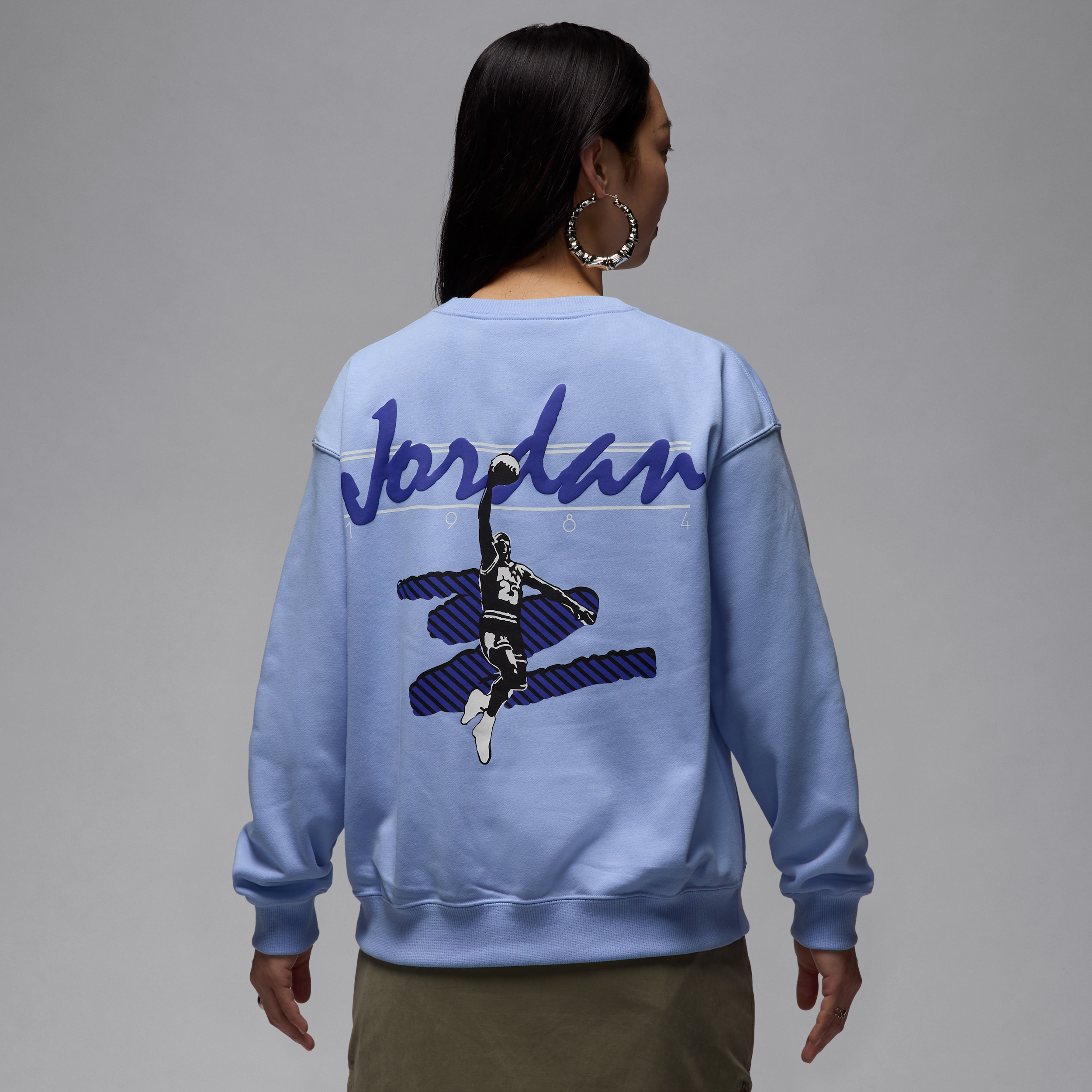 【ナイキ(NIKE)公式ストア】ジョーダン ブルックリン フリース ウィメンズ クルーネック スウェットシャツ HJ0152-450 ブルー 【ナイキ(NIKE)公式ストア】ジョーダン ブルックリン フリース ウィメンズ クルーネック スウェットシャツ HJ0152-450 ブルー