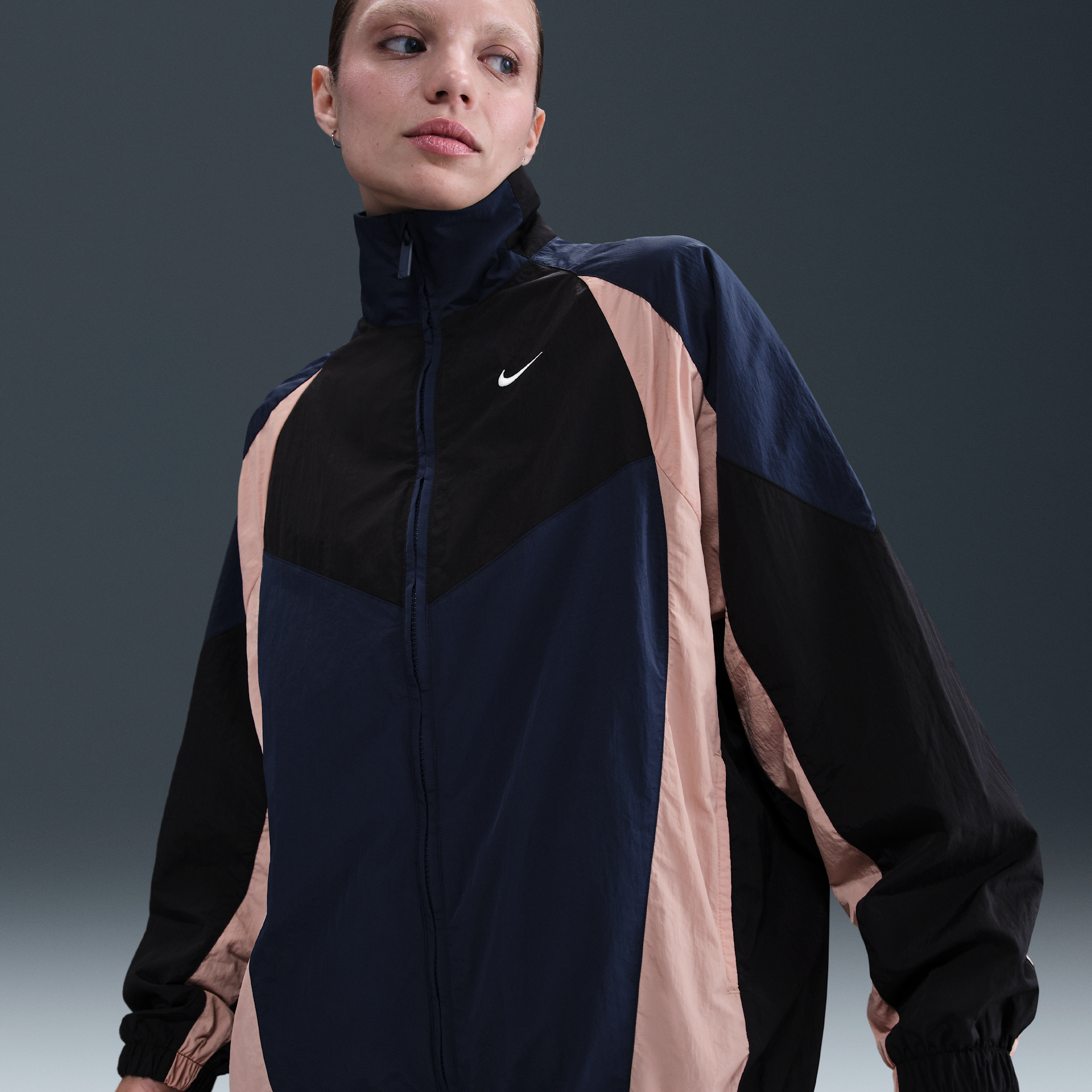 Nike Chaqueta deportiva oversize - Mujer - Azul